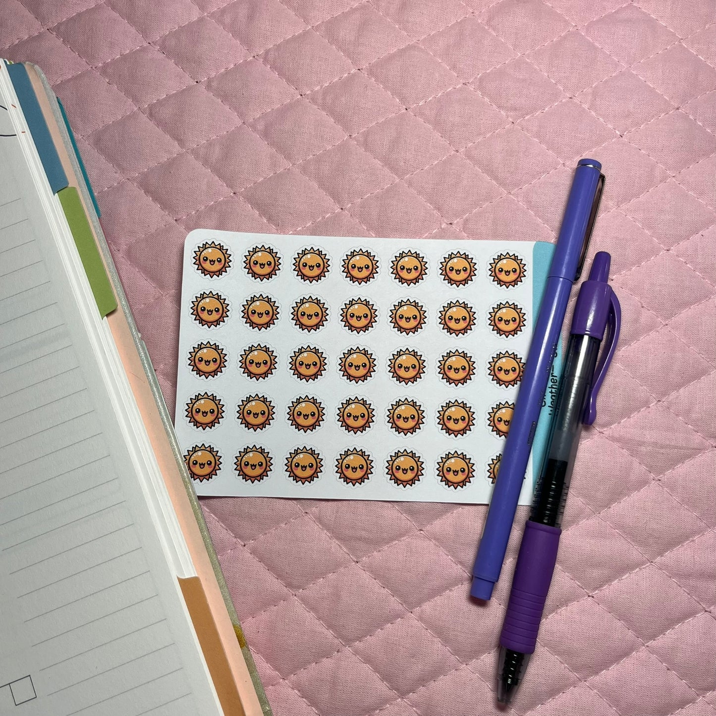 Weather Sunny Icon Planner Stickers