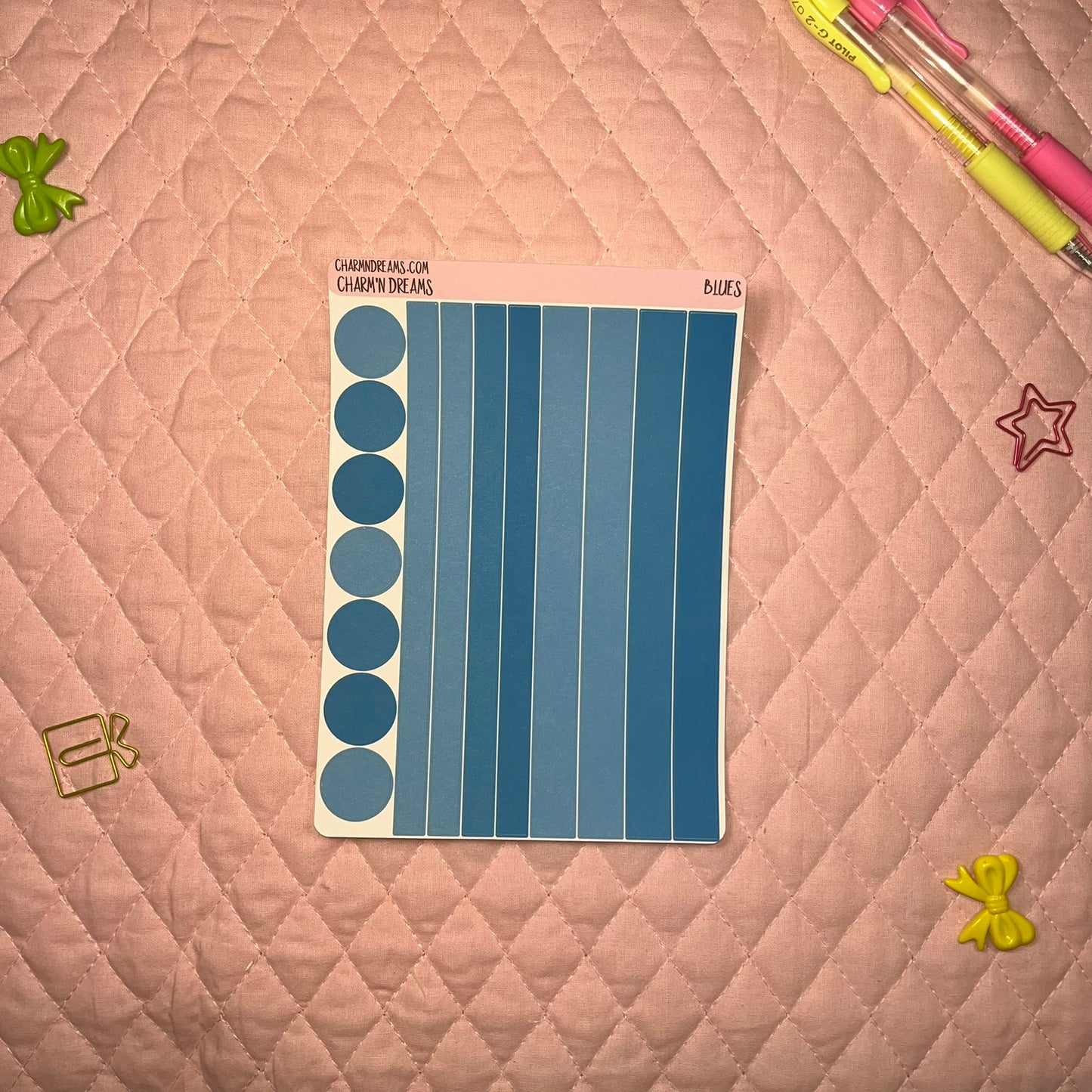 Blue Planner Sticker Kit