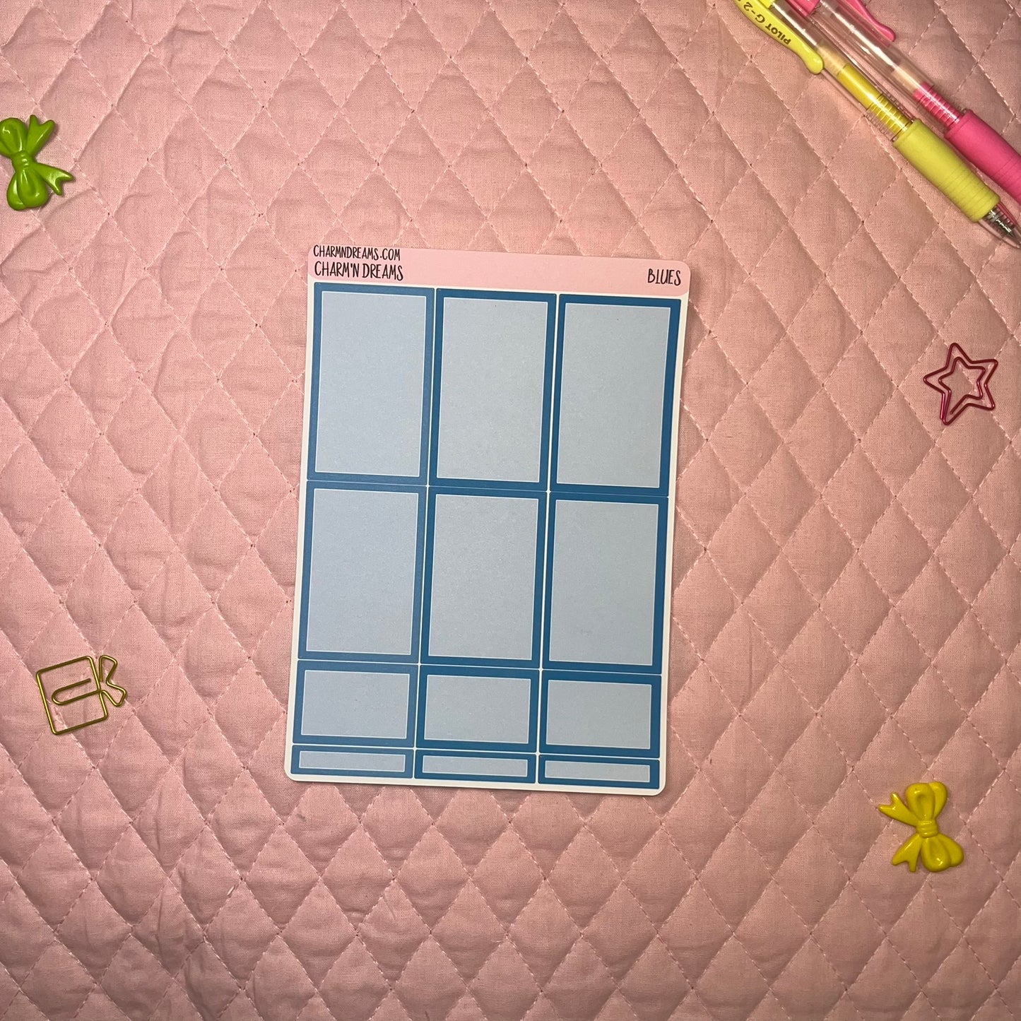 Blue Planner Sticker Kit