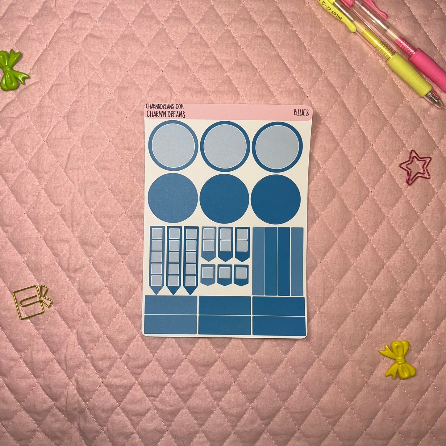 Blue Planner Sticker Kit