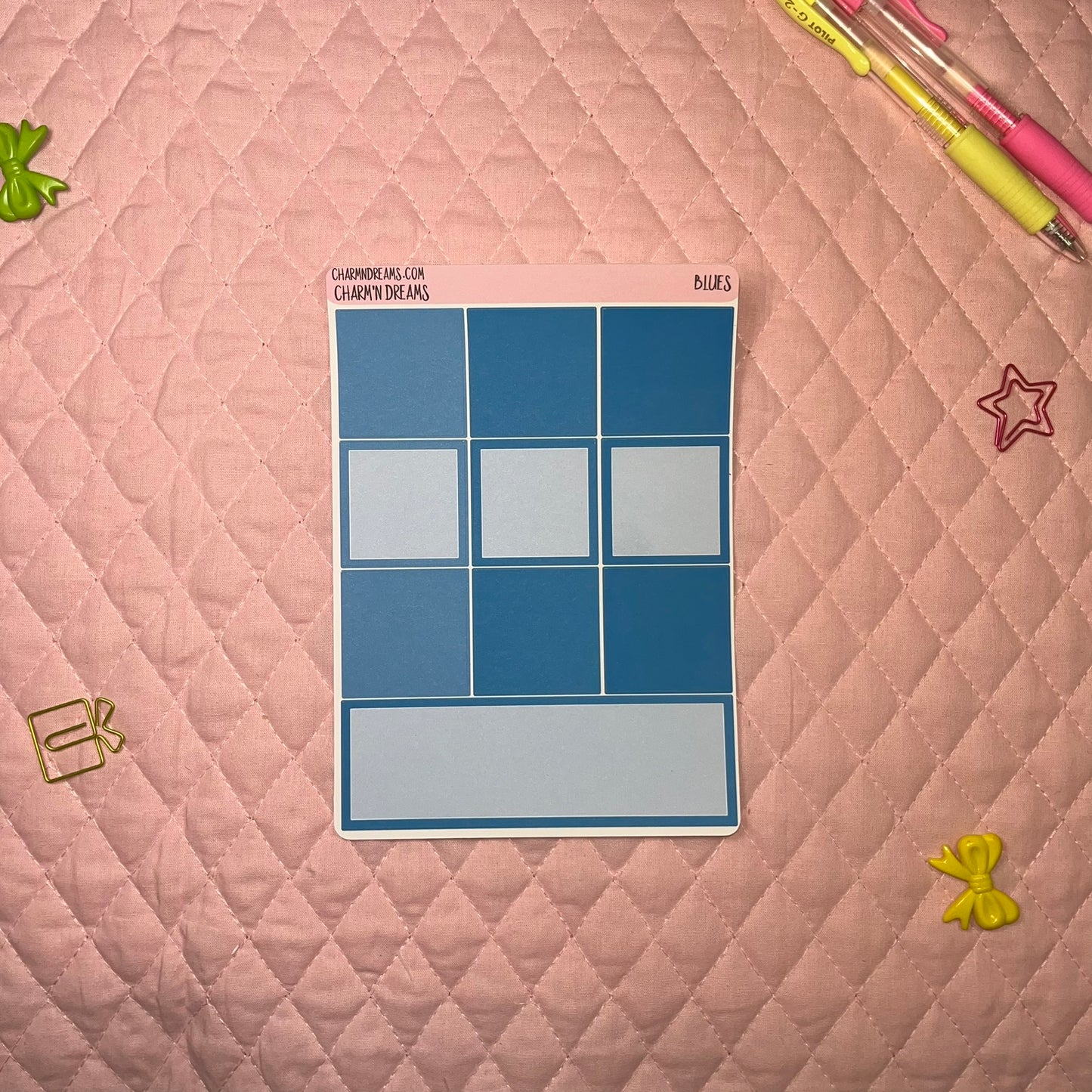 Blue Planner Sticker Kit