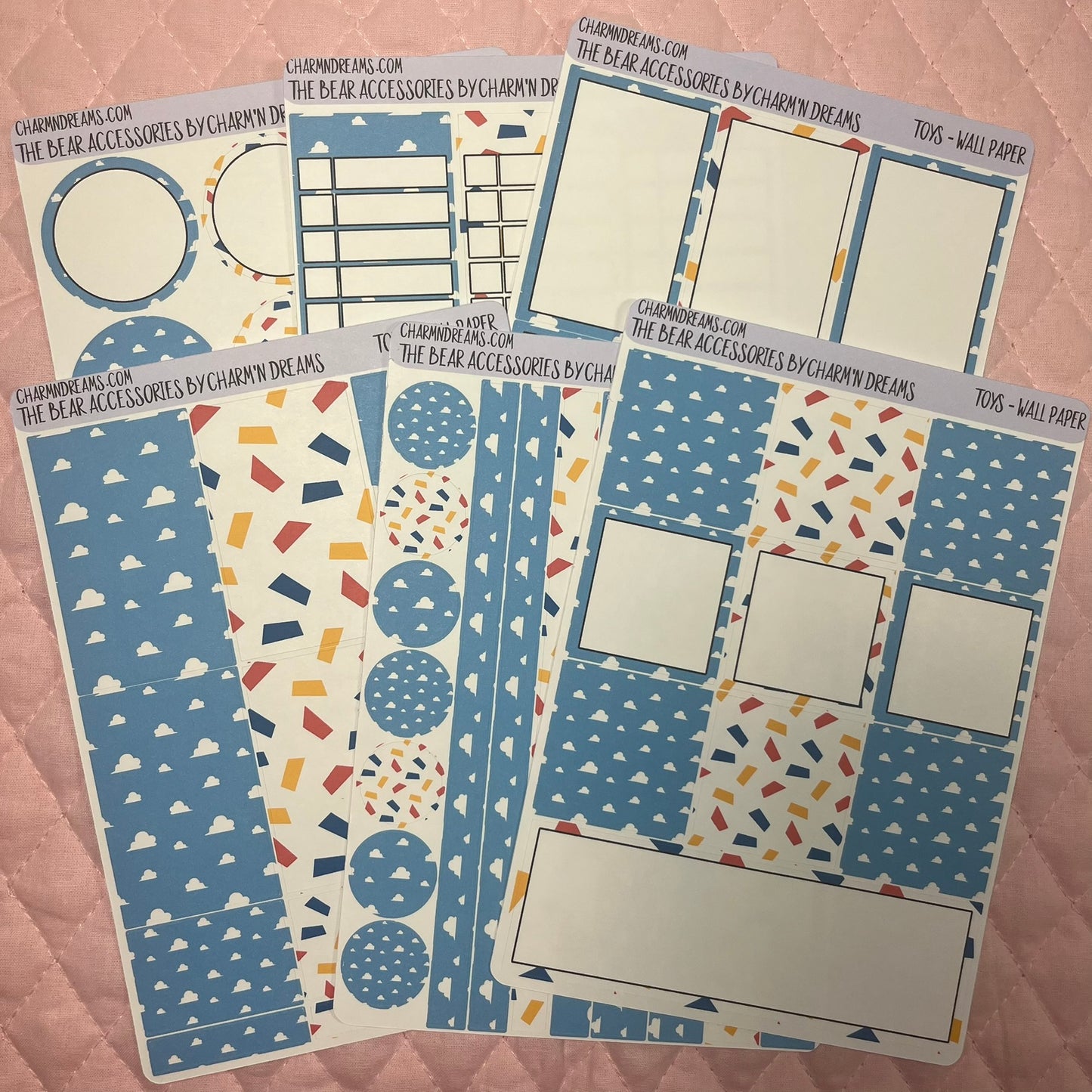 Toys Wallpaper Planner Sticker Kit