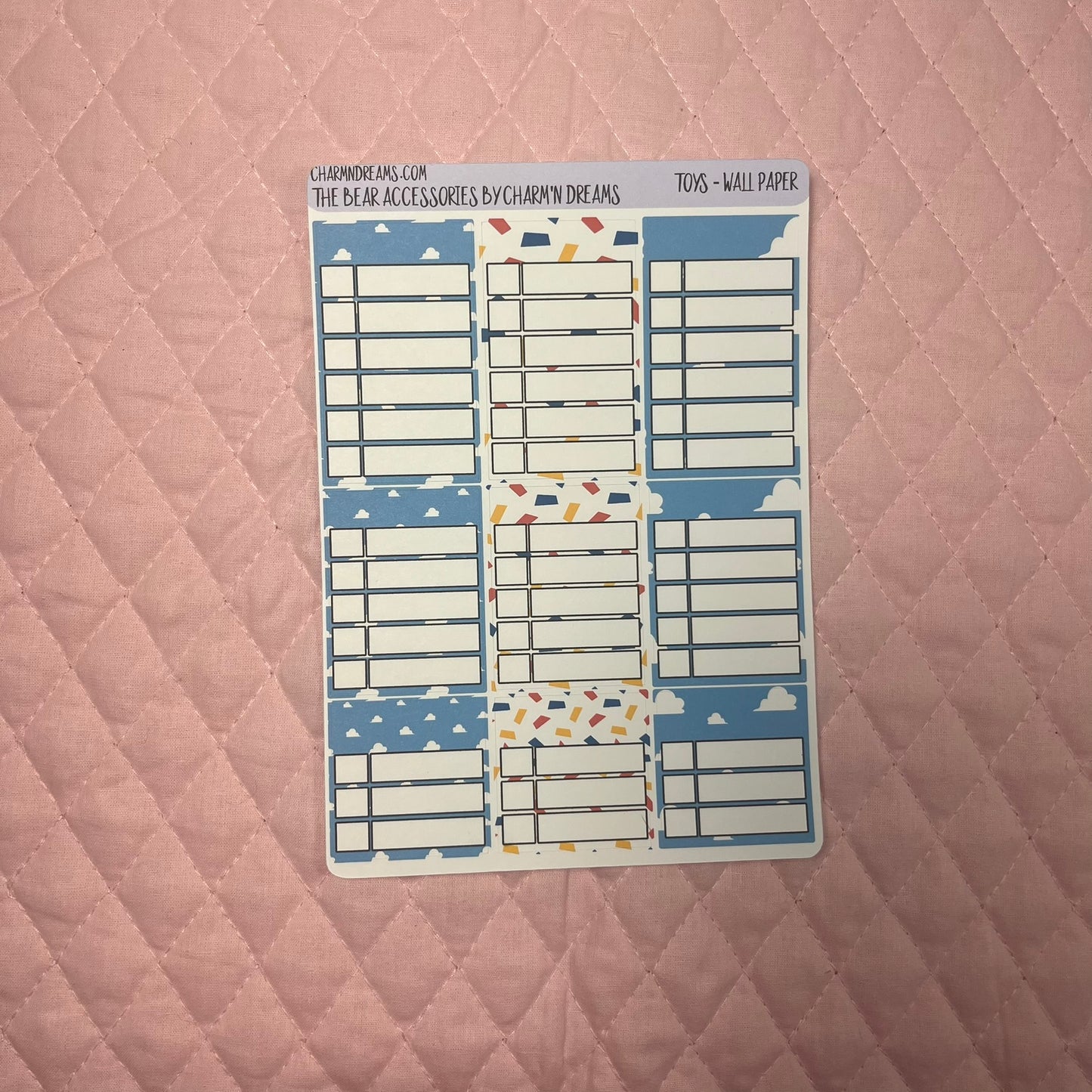 Toys Wallpaper Planner Sticker Kit