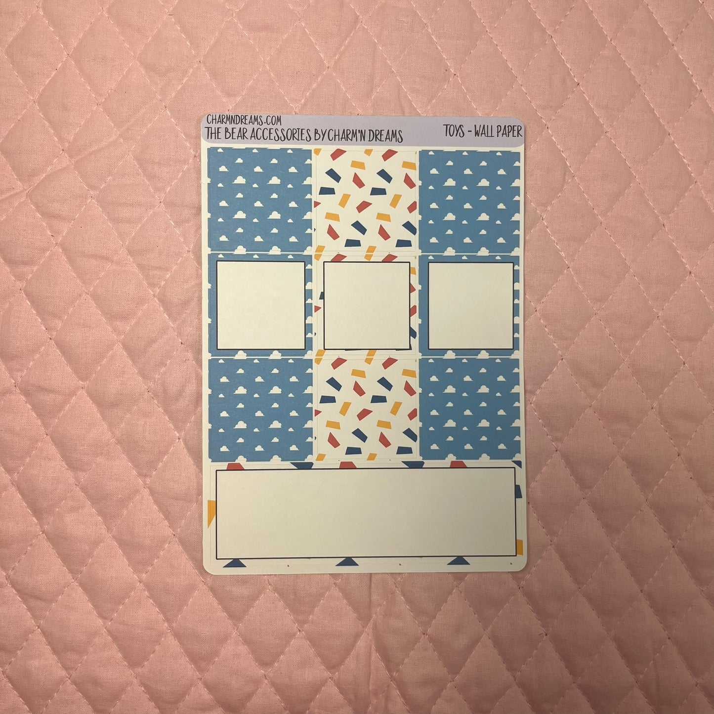 Toys Wallpaper Planner Sticker Kit