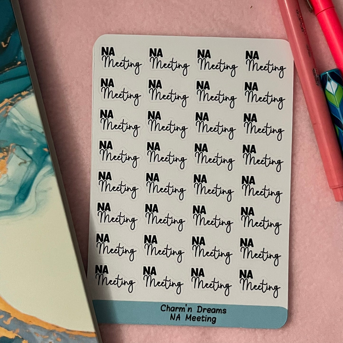 NA Meeting Functional Planner Stickers