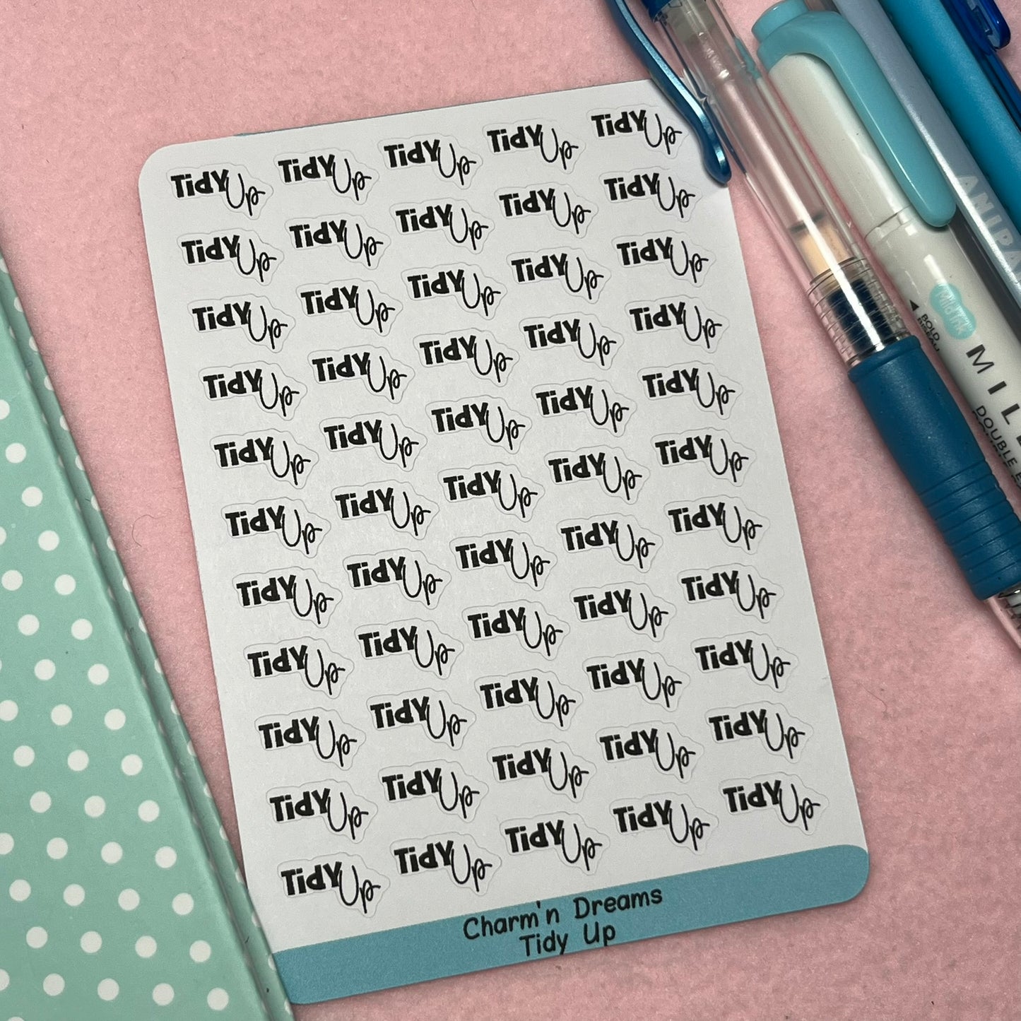 Tidy Up Functional Planner Stickers