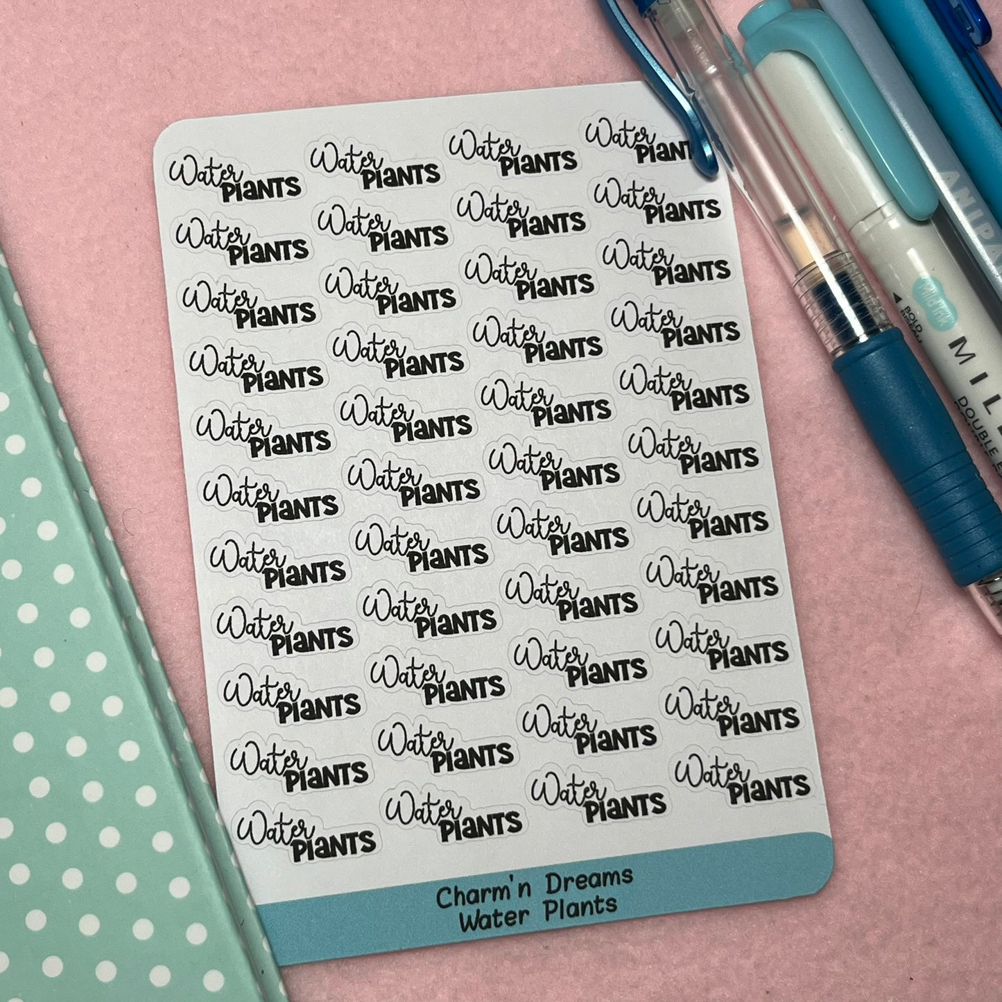 Water Plants Functional Planner Stickers