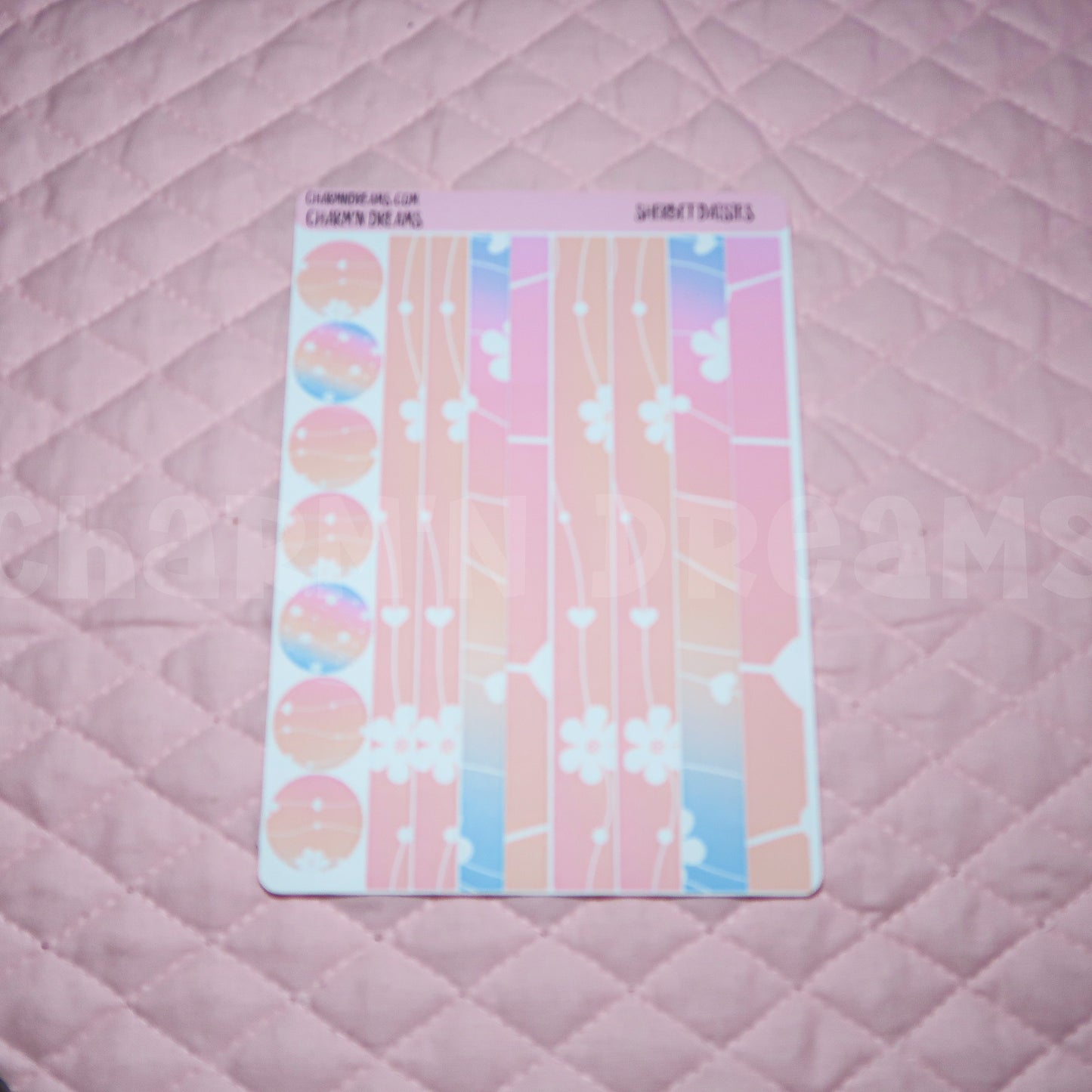 Sherbet Daisies Planner Sticker Kit