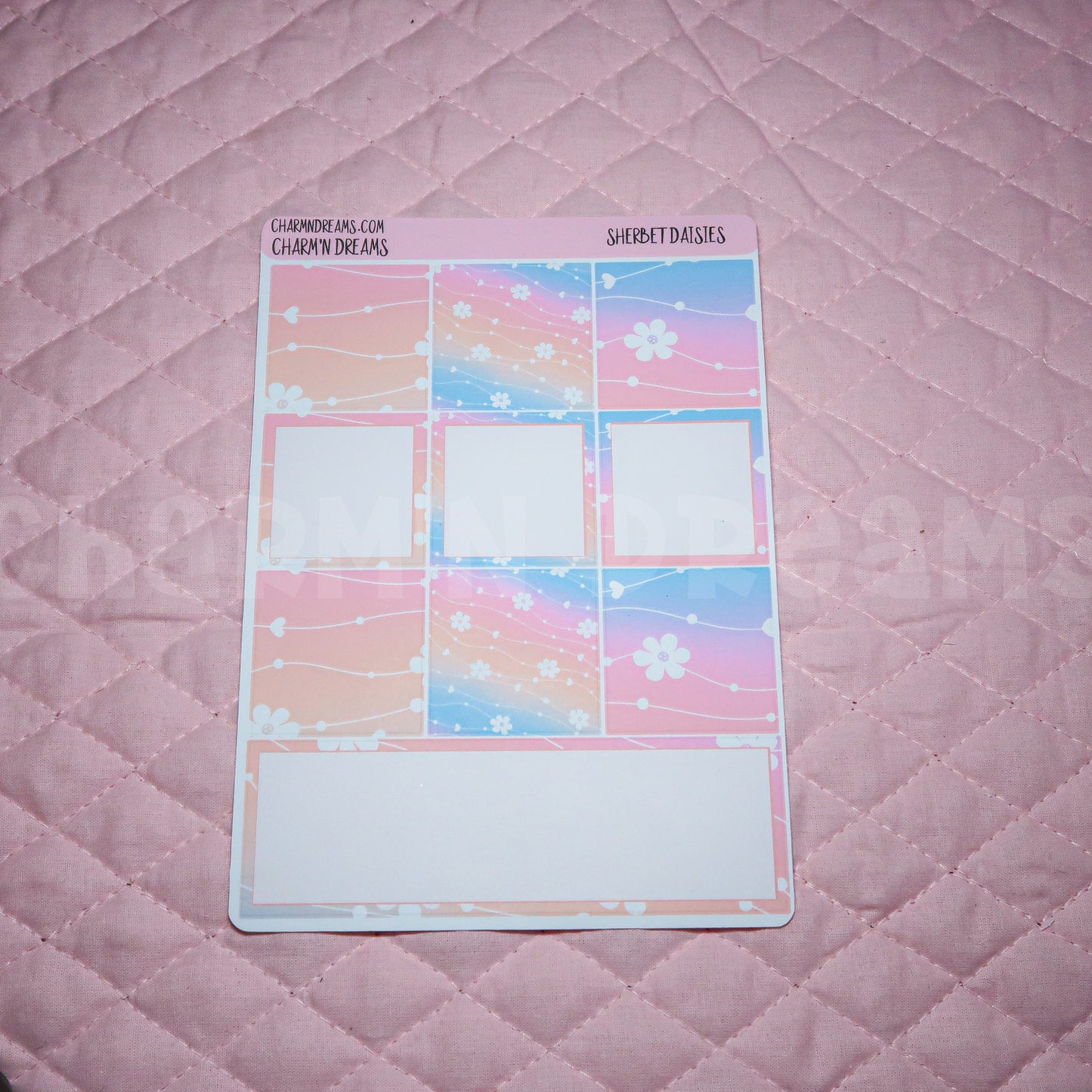 Sherbet Daisies Planner Sticker Kit