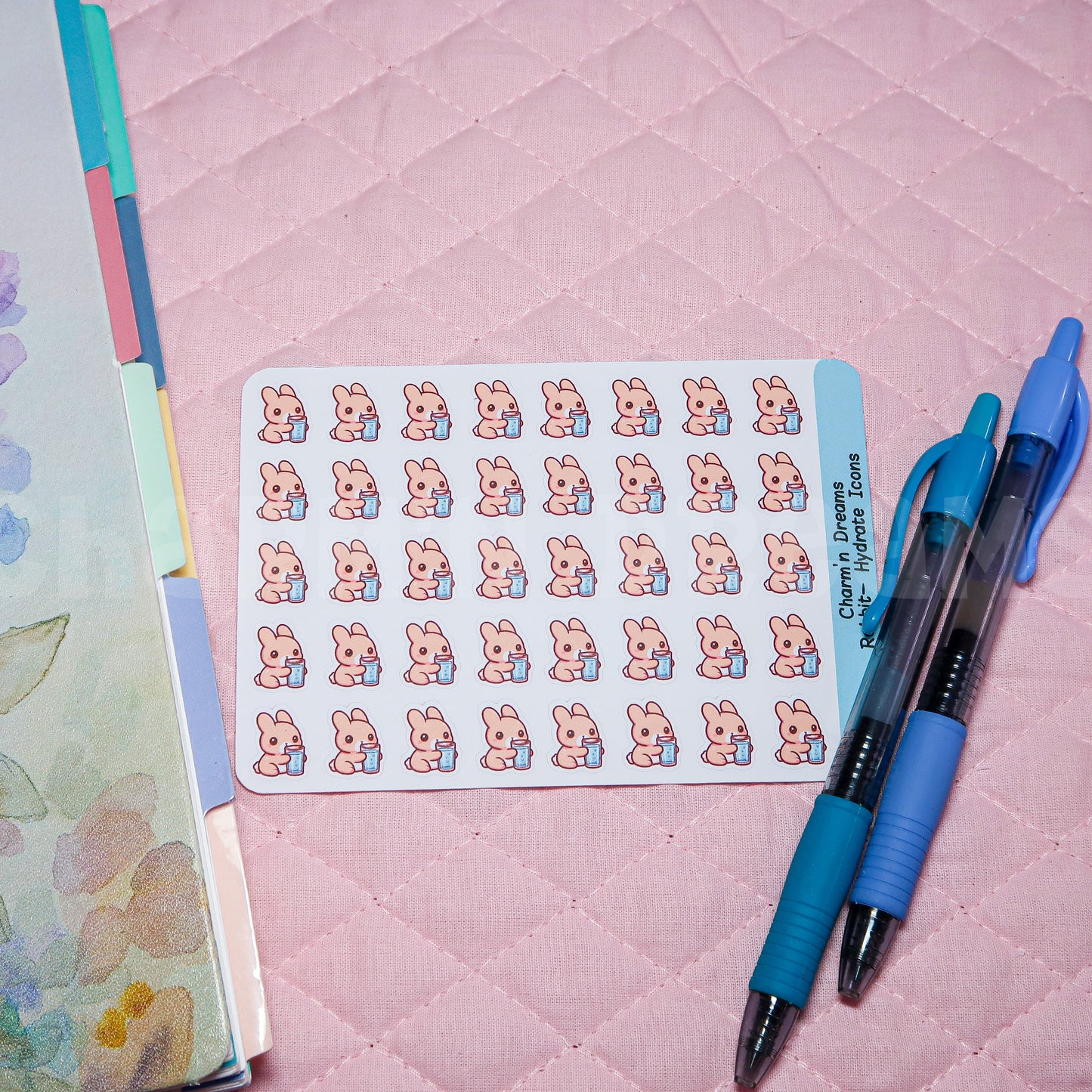 Rabbit Hydrate Icon Planner Stickers