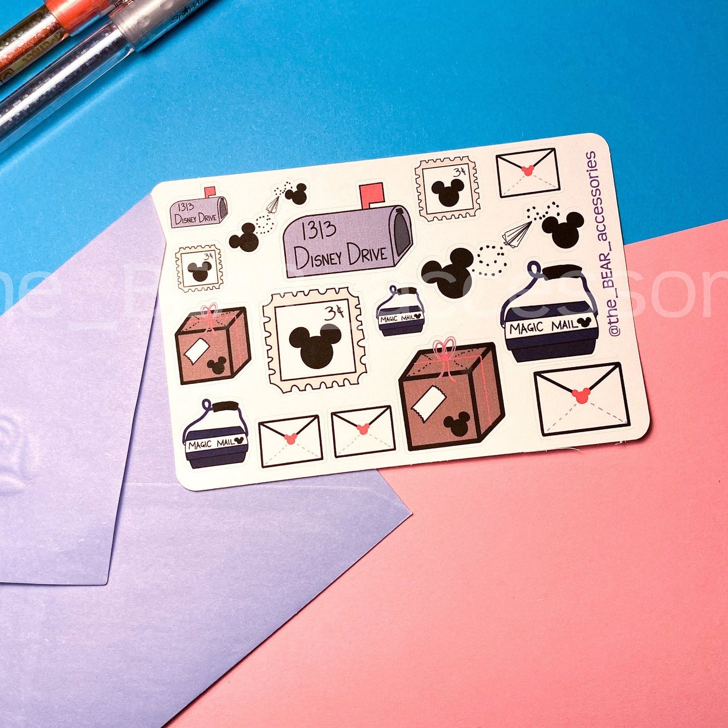 Magic Mail Stickers- happy mail stickers- pen pal sticker accents- theBEARaccessories