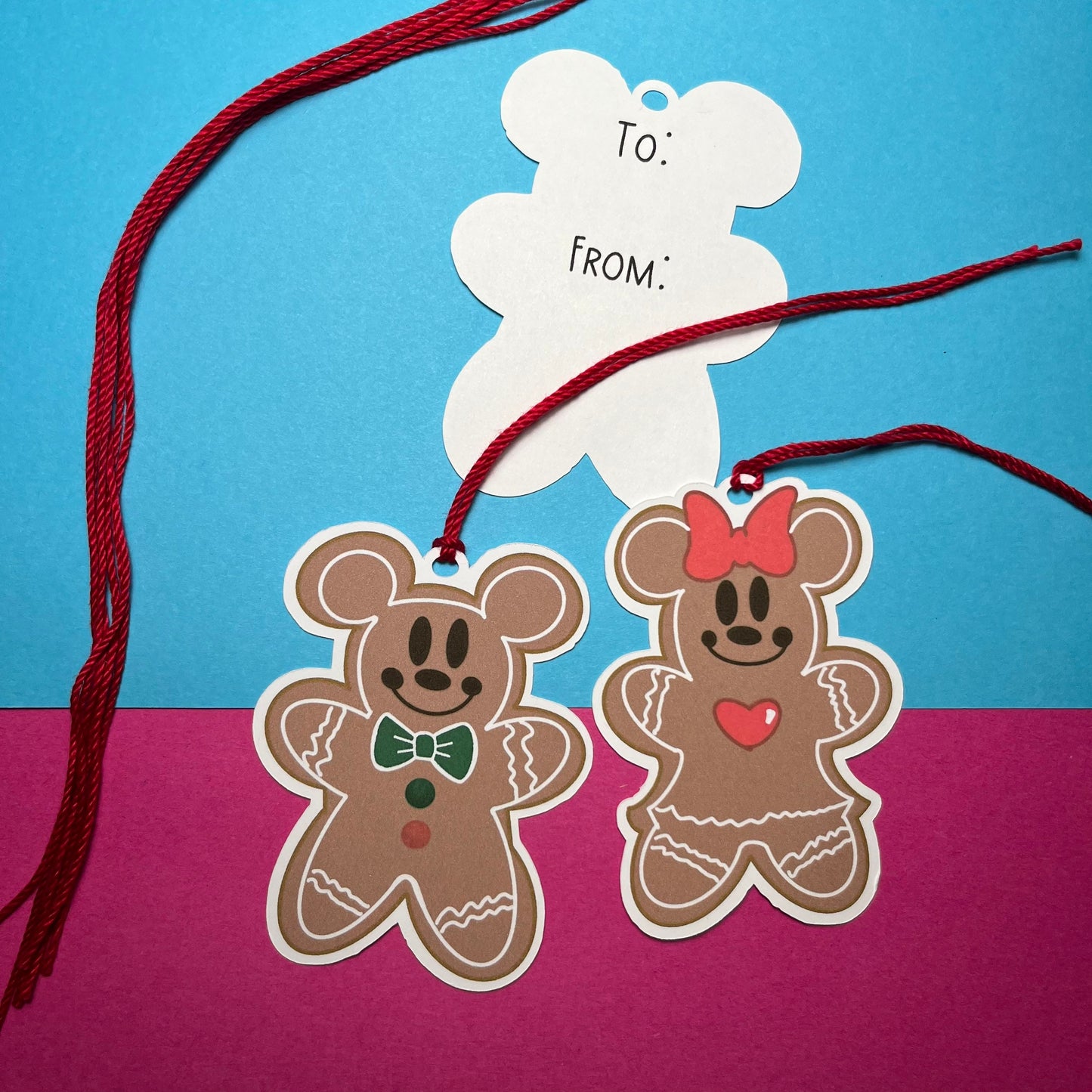Gingerbread Cookie Hand Drawn Gift Tag - Gingerbread Gift Tag - Christmas Gift Tag - Holiday Gift Tag- Gifting Tag - TheBEARaccessories