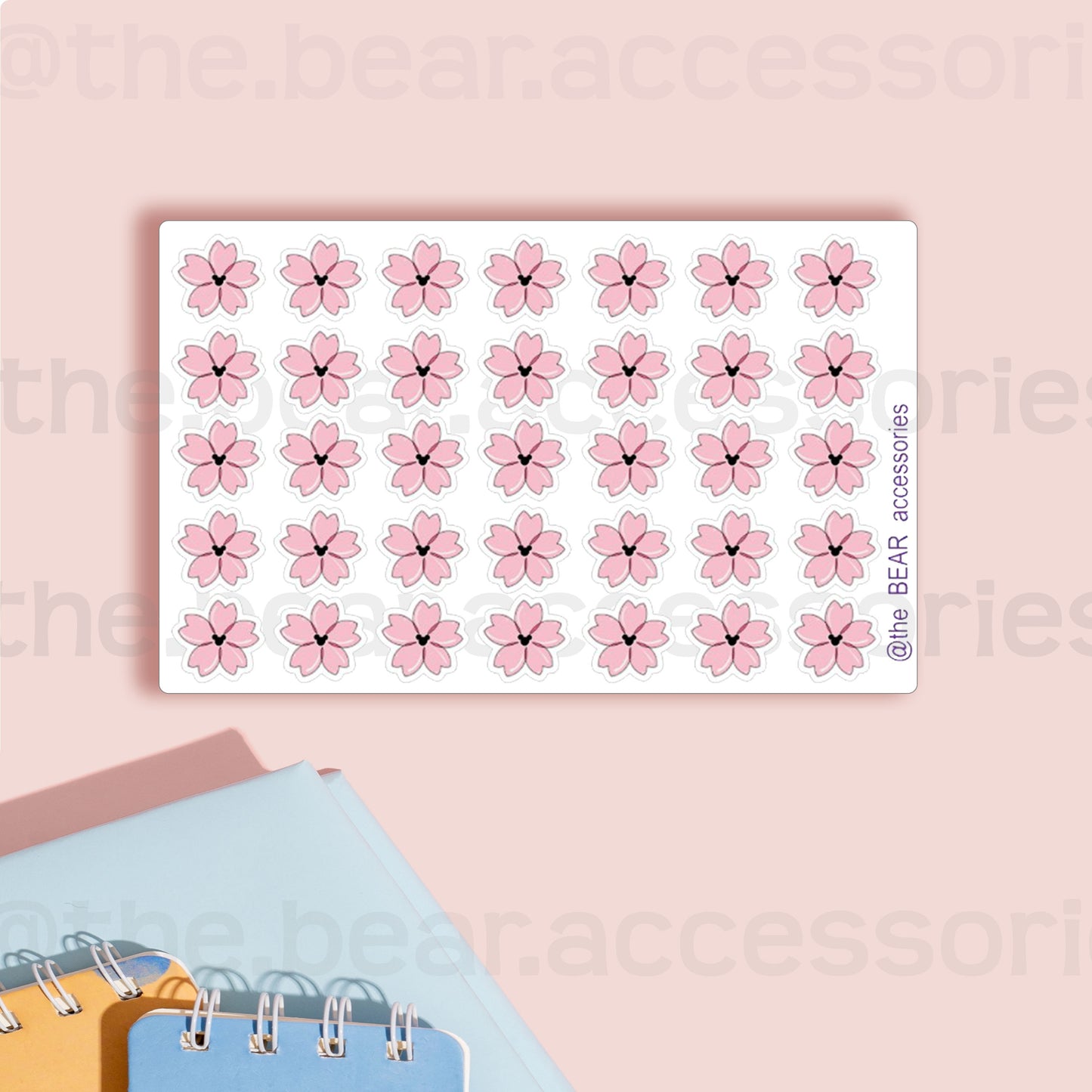Magical Sakura Flower paper planner stickers- flower stickers- pink flower planner stickers- planner stickers- theBEARaccessories
