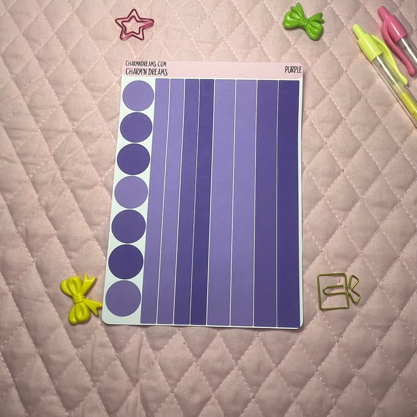 Purple Planner Sticker Kit