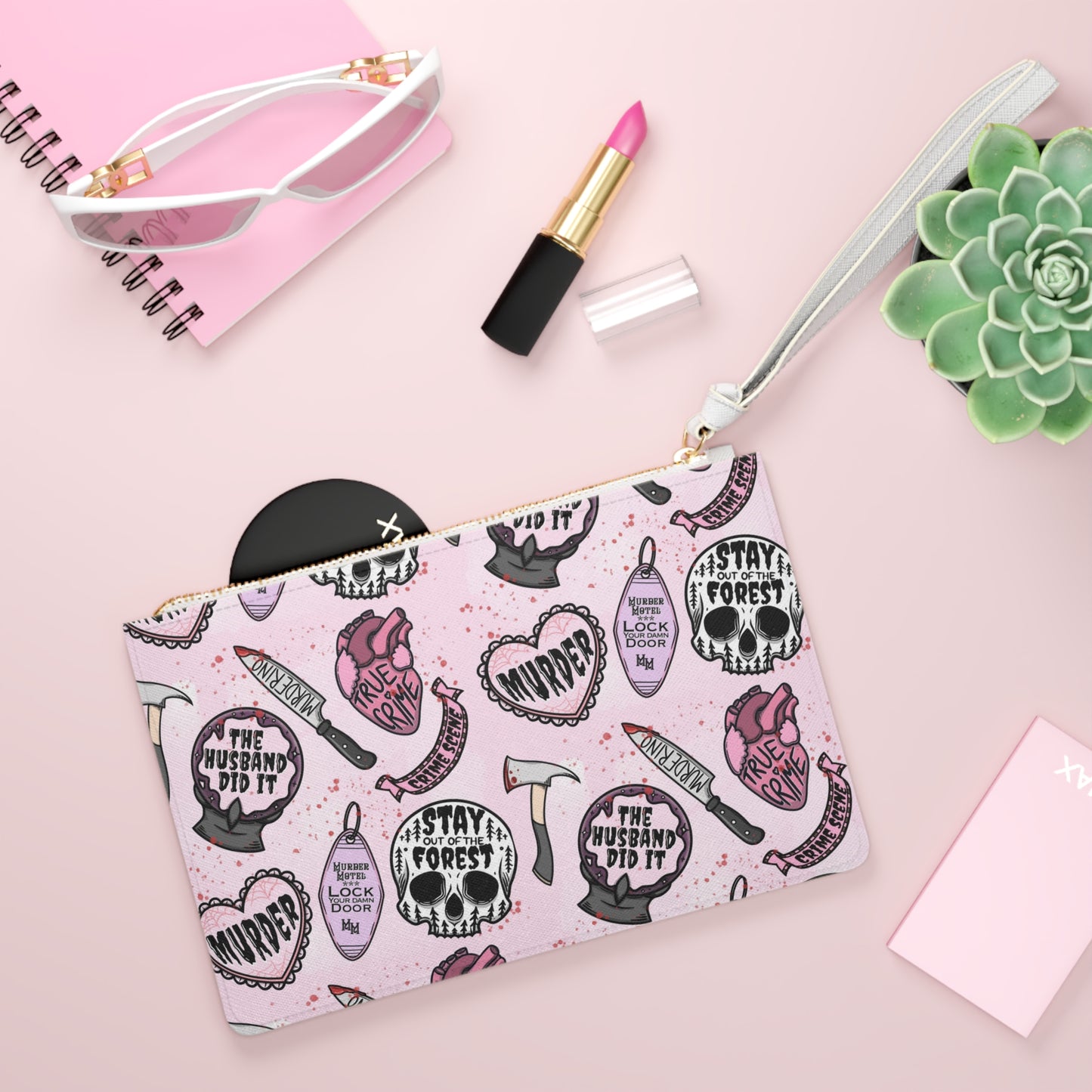 True Crime/Horror Clutch Bag