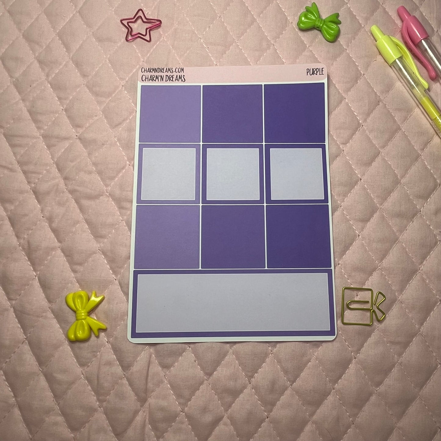 Purple Planner Sticker Kit