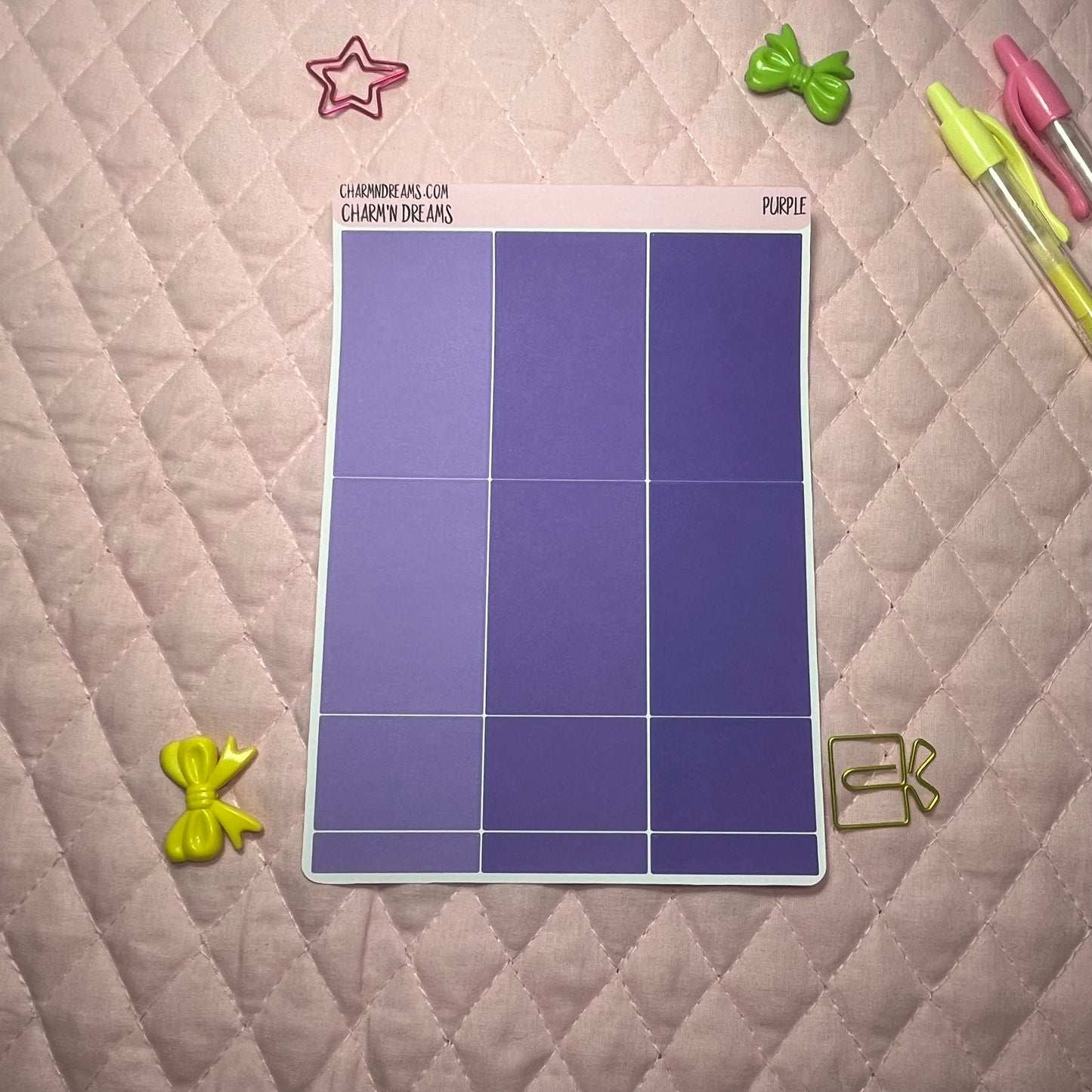 Purple Planner Sticker Kit