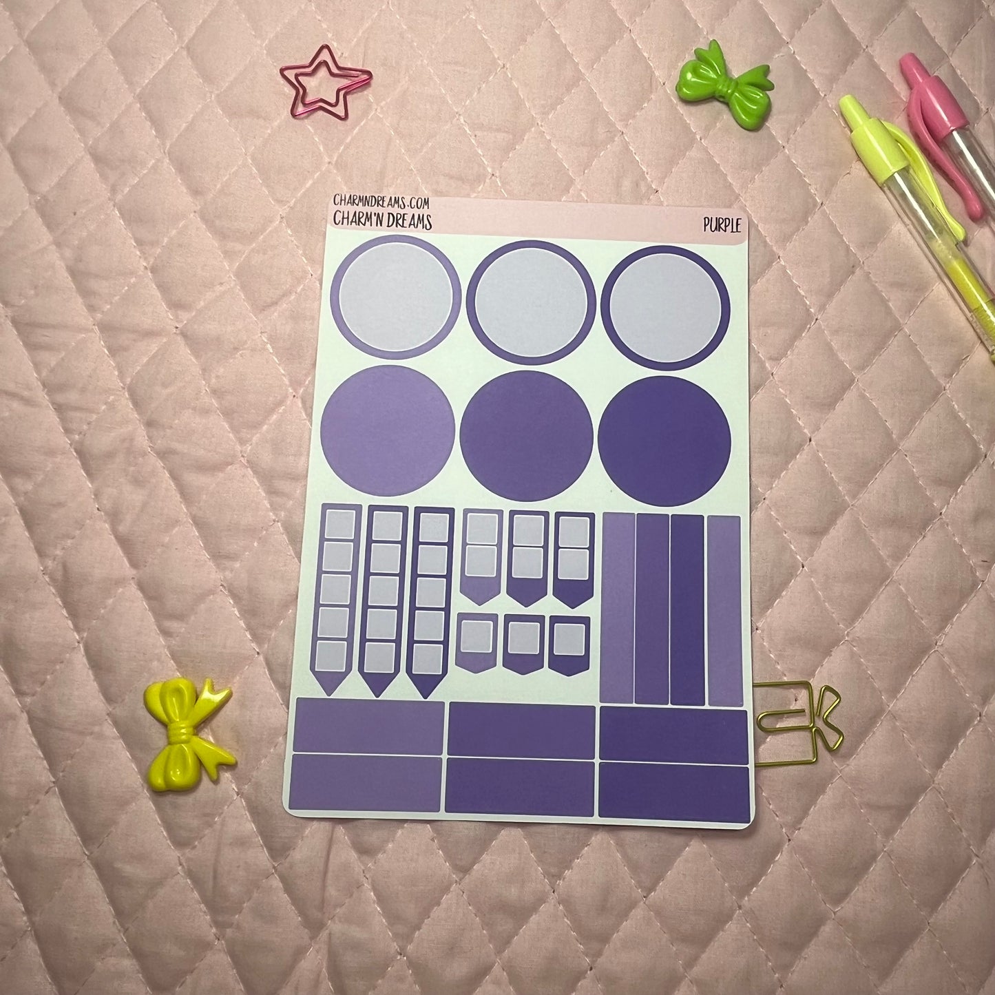 Purple Planner Sticker Kit