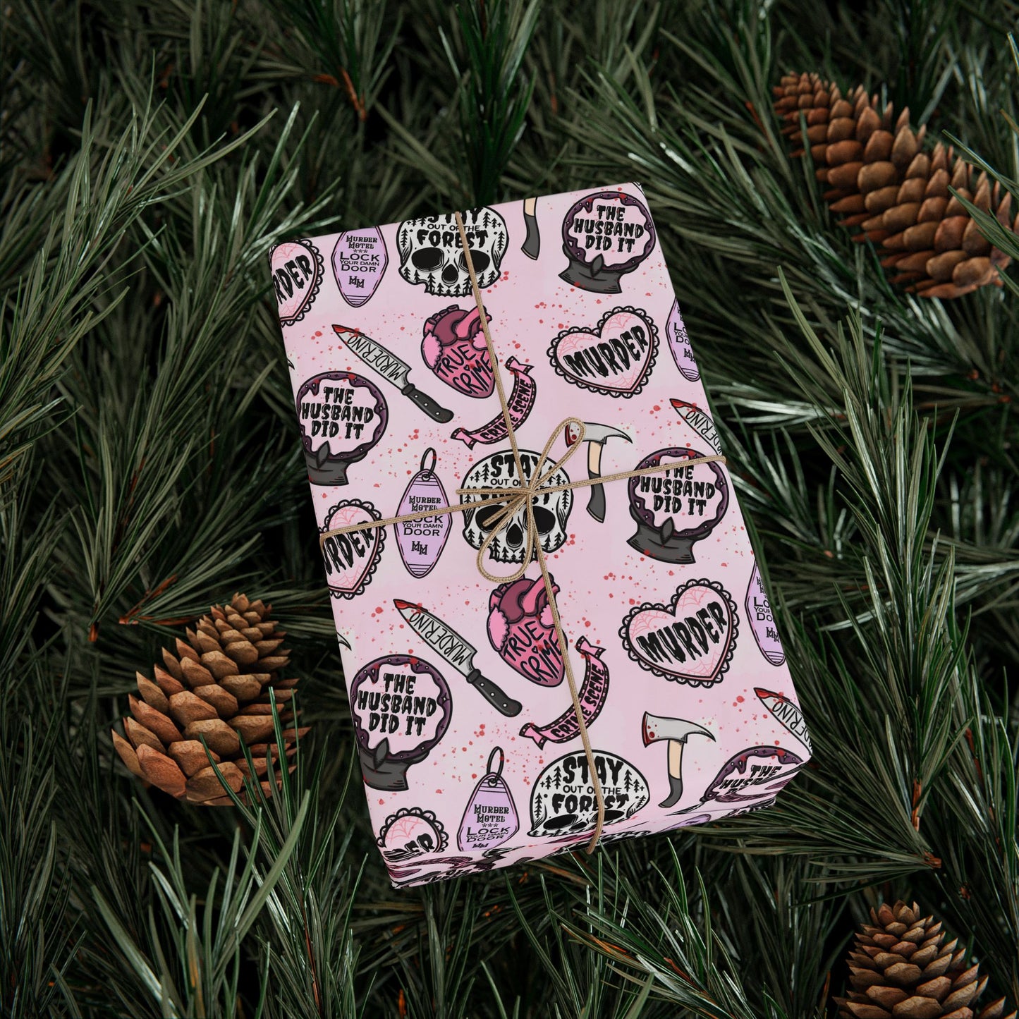 True Crime/ Horror Wrapping Paper