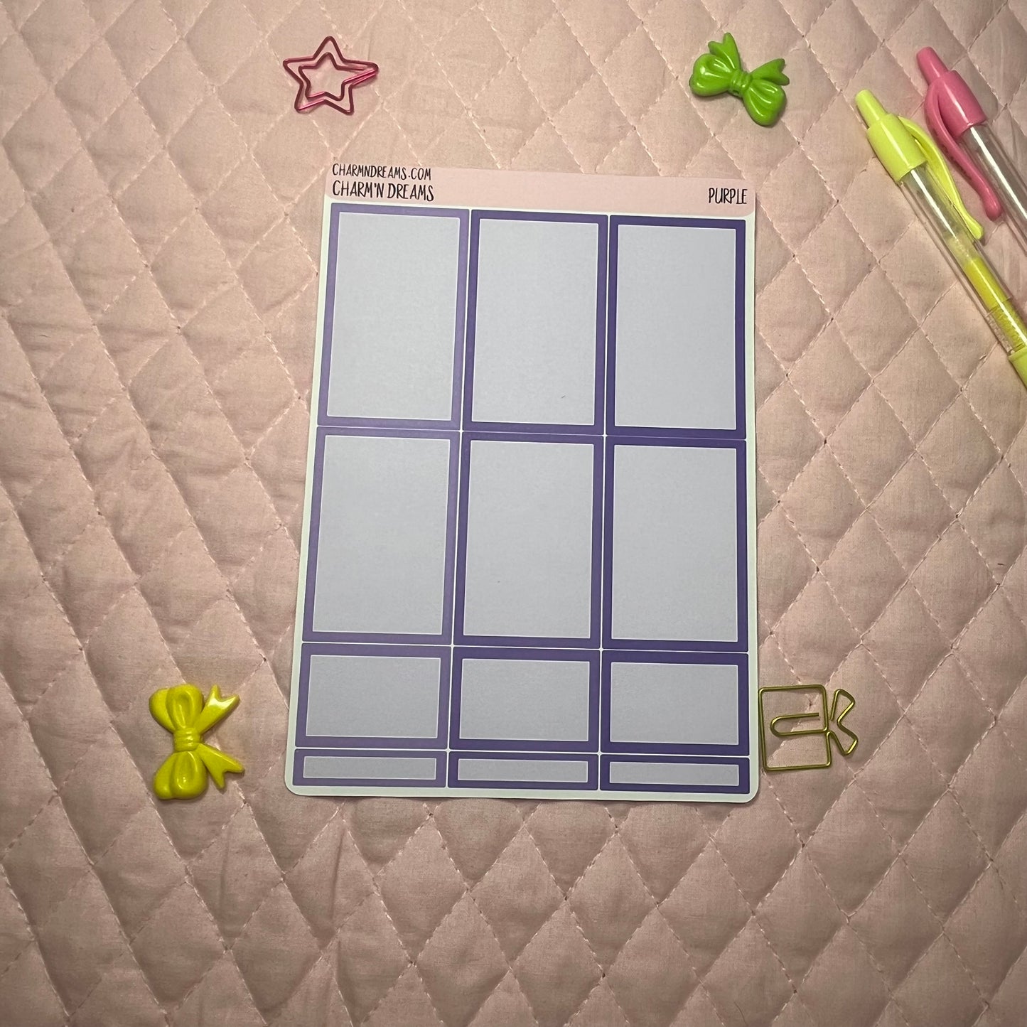 Purple Planner Sticker Kit