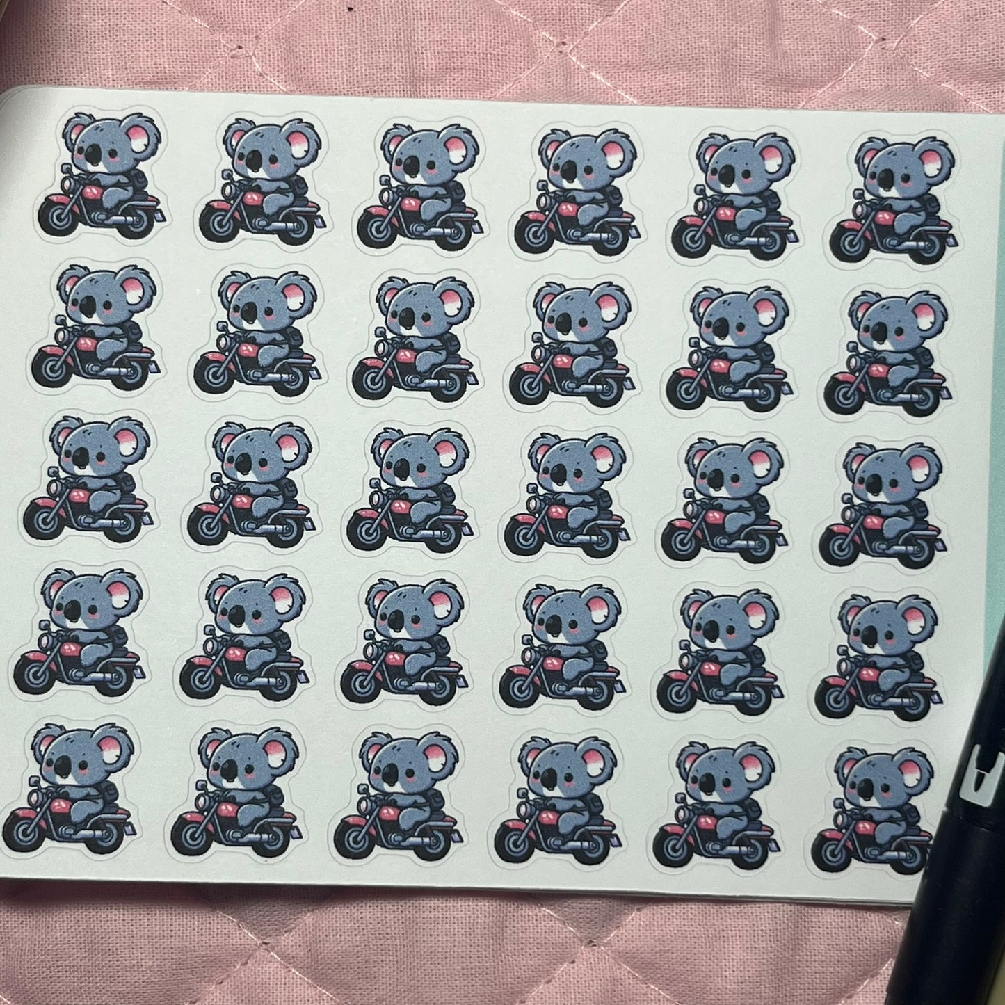 Koala Ride Icon Planner Stickers