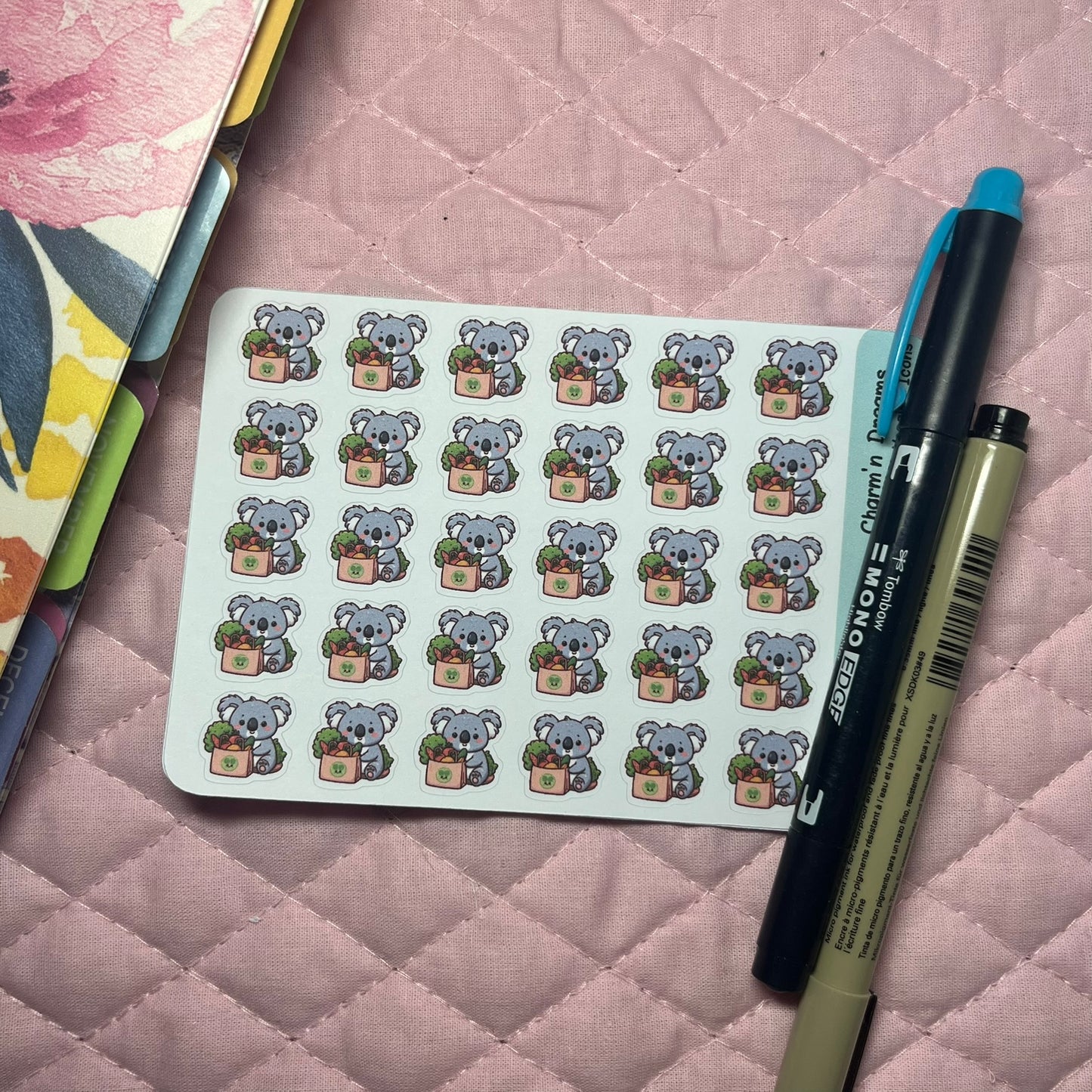 Koala Veggies Icon Planner Stickers