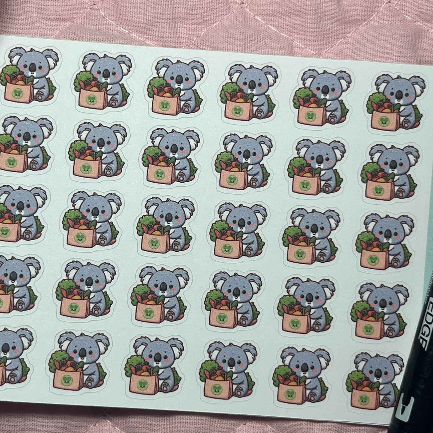 Koala Veggies Icon Planner Stickers