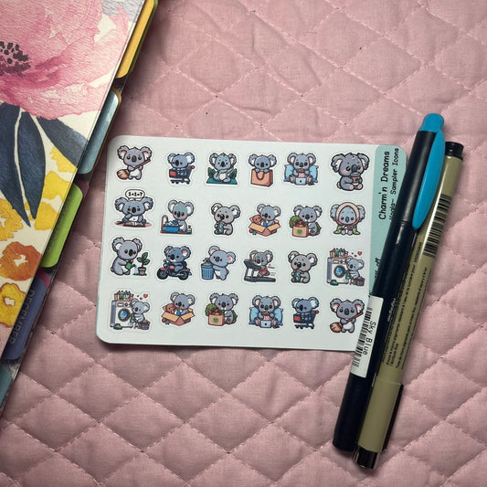 Koala Sampler Icon Planner Stickers