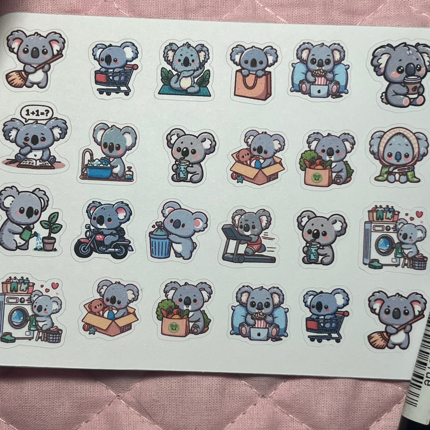 Koala Sampler Icon Planner Stickers