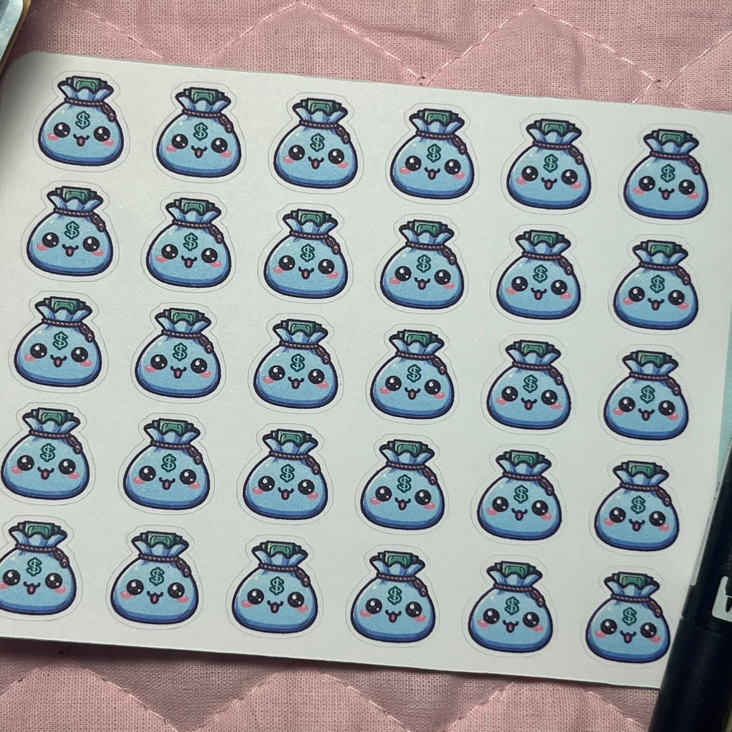 Money Money Bag Icon Planner Stickers