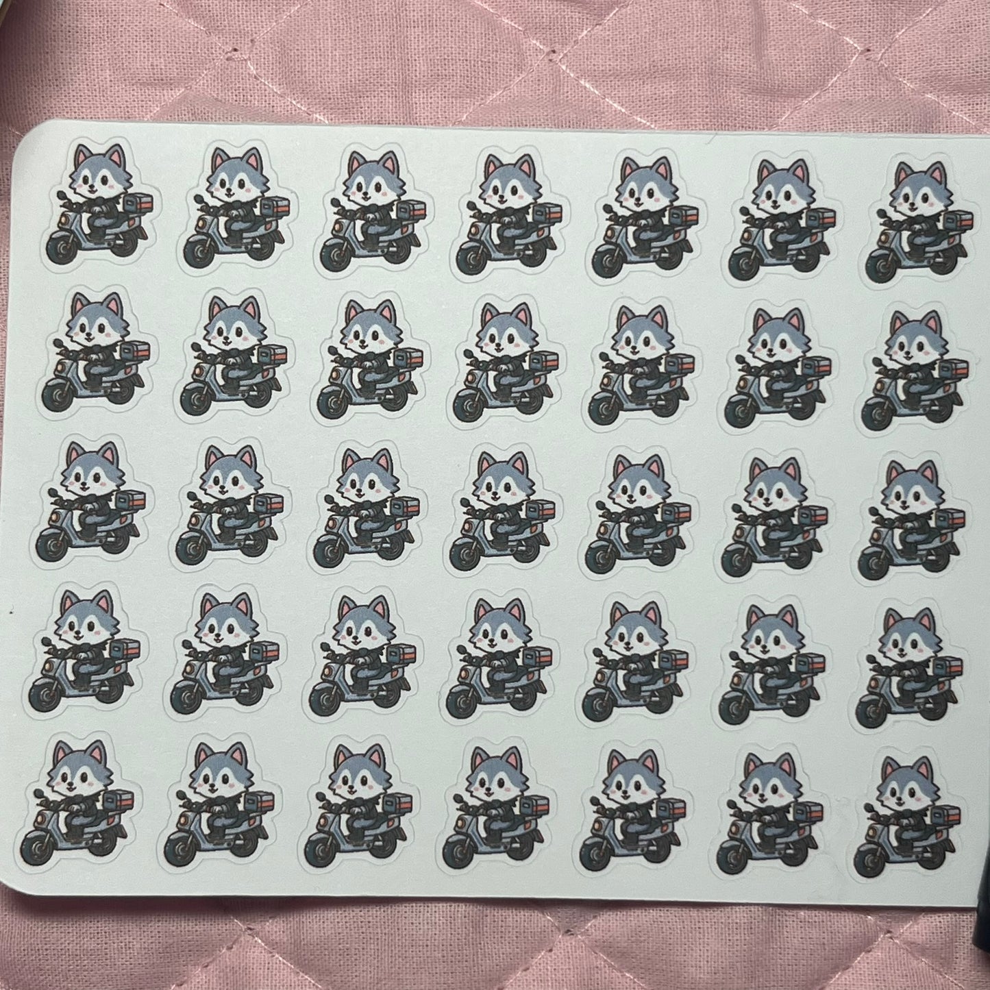 Wolf Ride Icon Planner Stickers