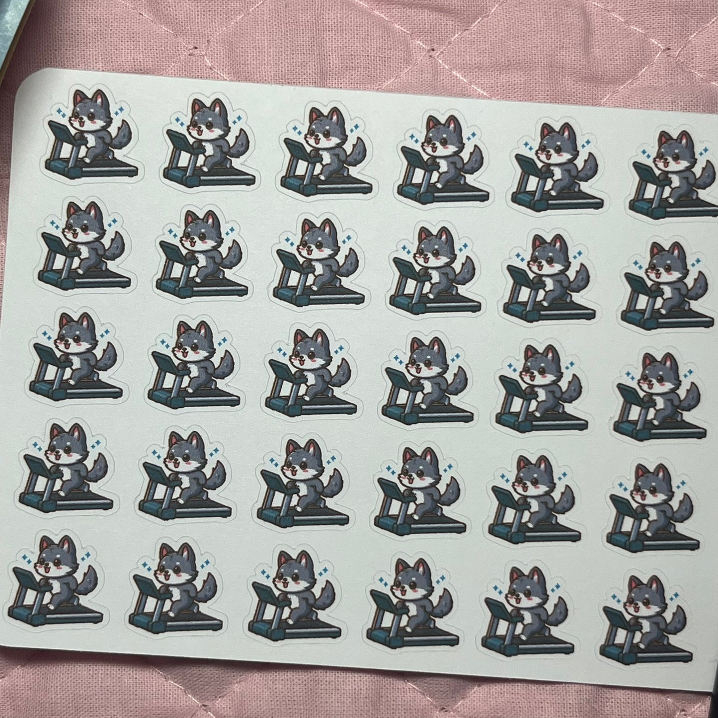 Wolf Cardio Icon Planner Stickers