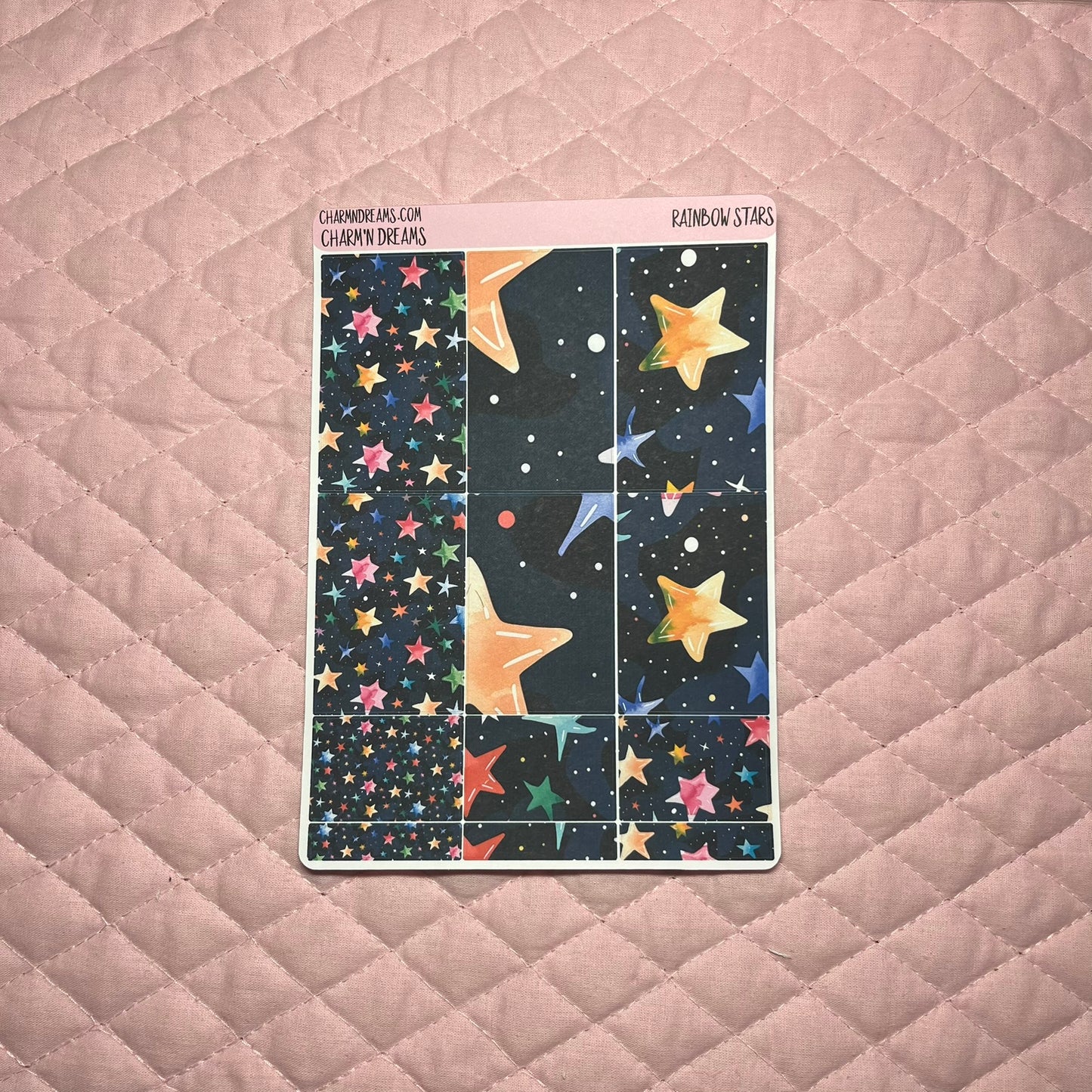 Rainbow Stars Planner Sticker Kit