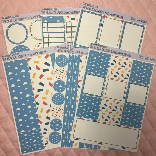 Toys Wallpaper Planner Sticker Kit