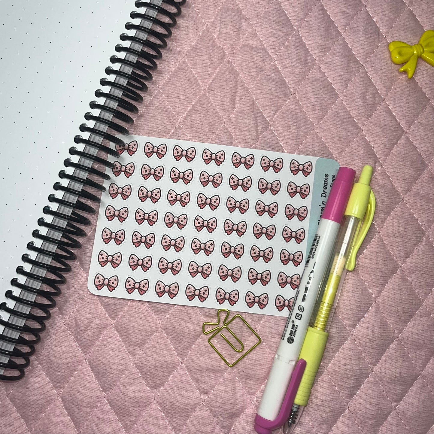 Beauty Bow Icon Planner Stickers