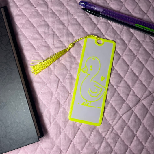 Neon Duckling Bookmark