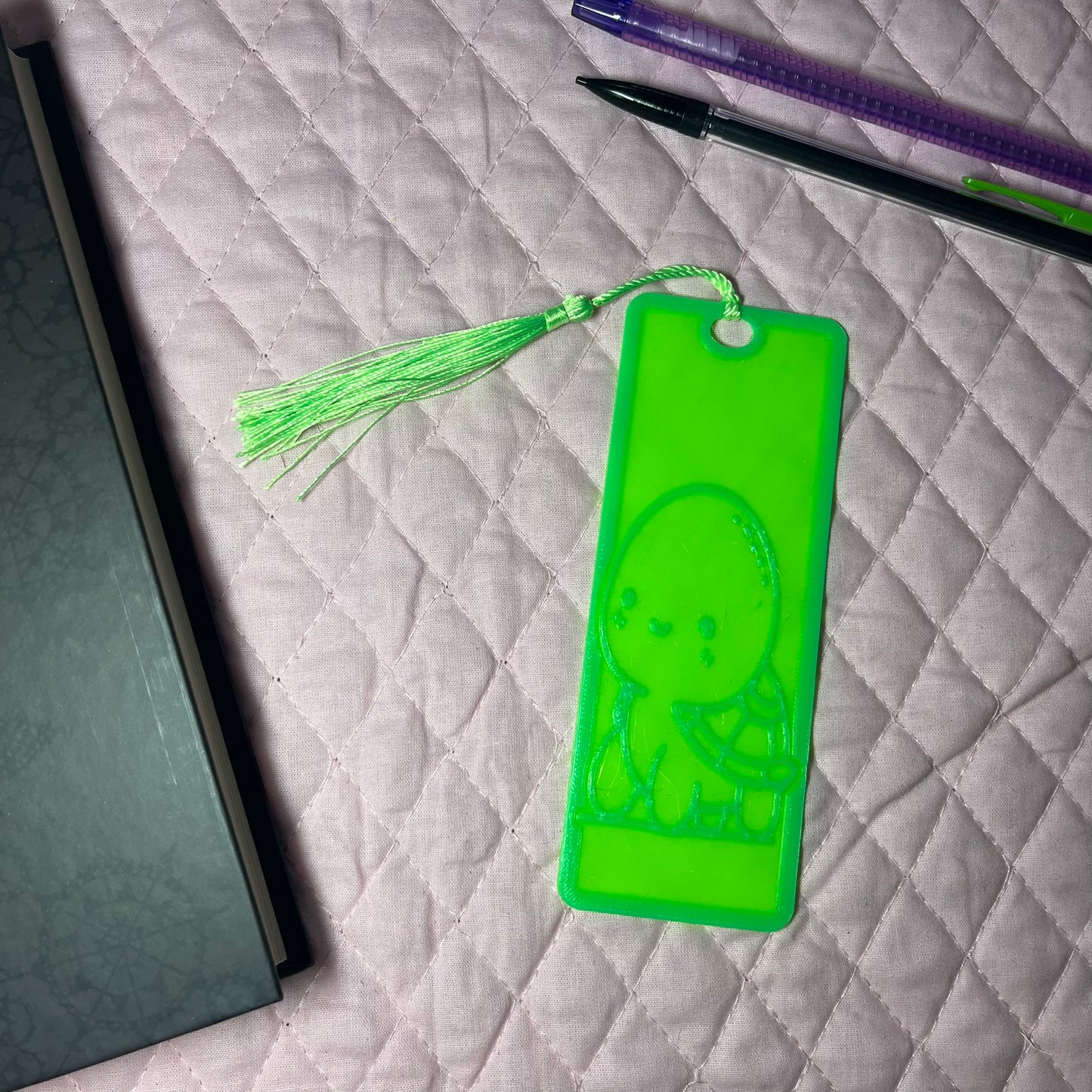 Neon turtle Bookmark