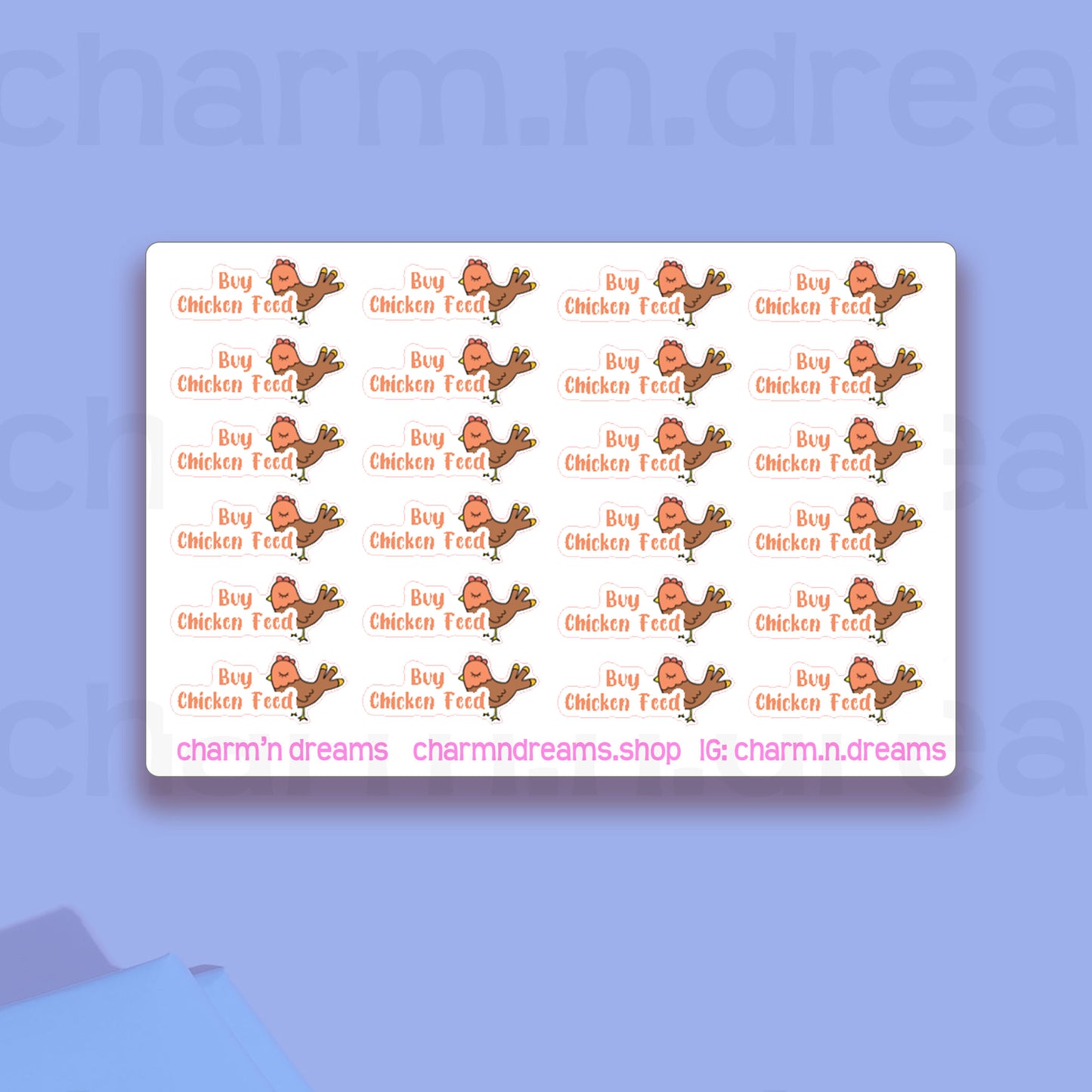 Buy Chicken Feed Icon Planner Stickers