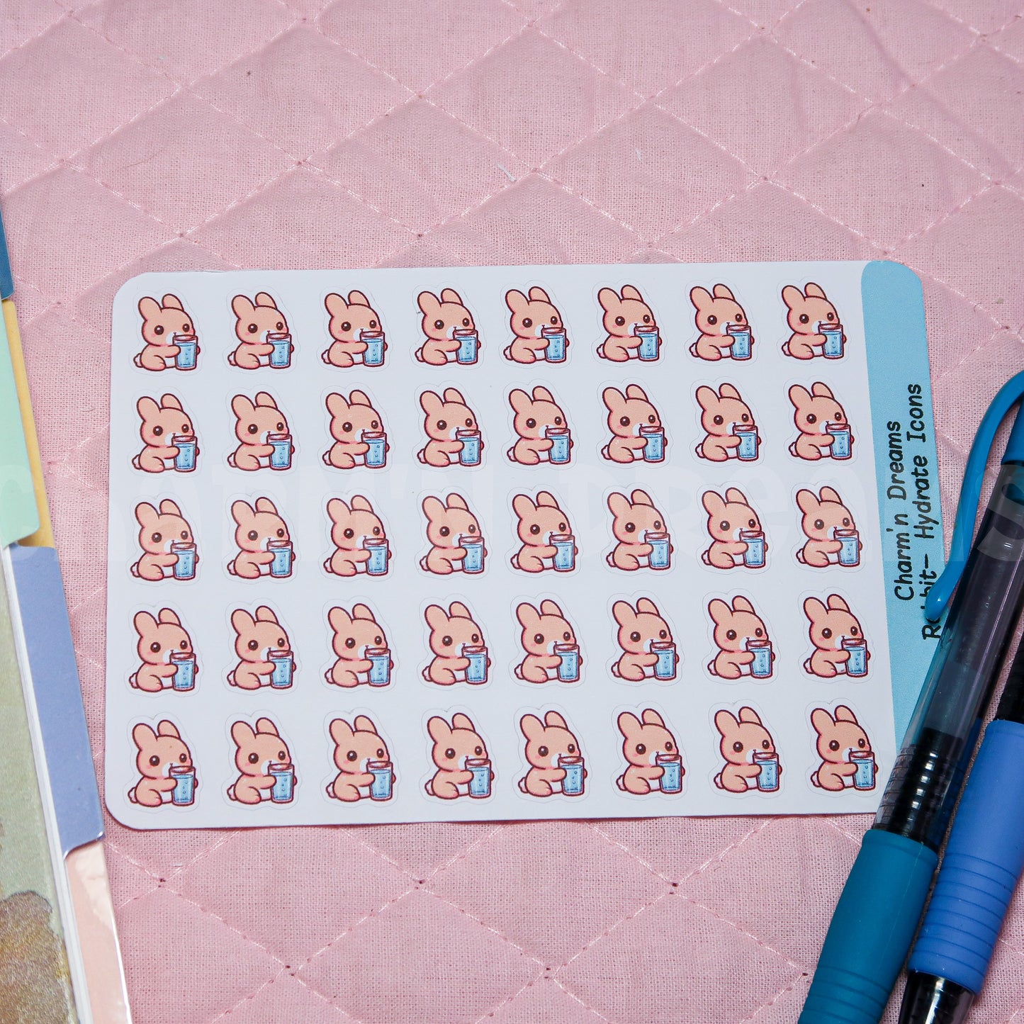Rabbit Hydrate Icon Planner Stickers