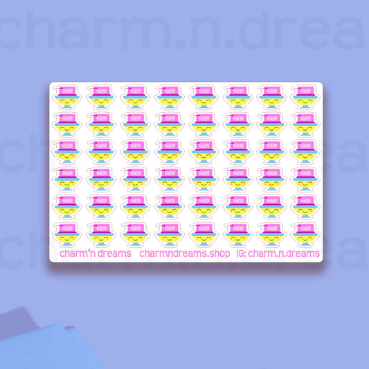 Clean Toilet Icon Planner Stickers