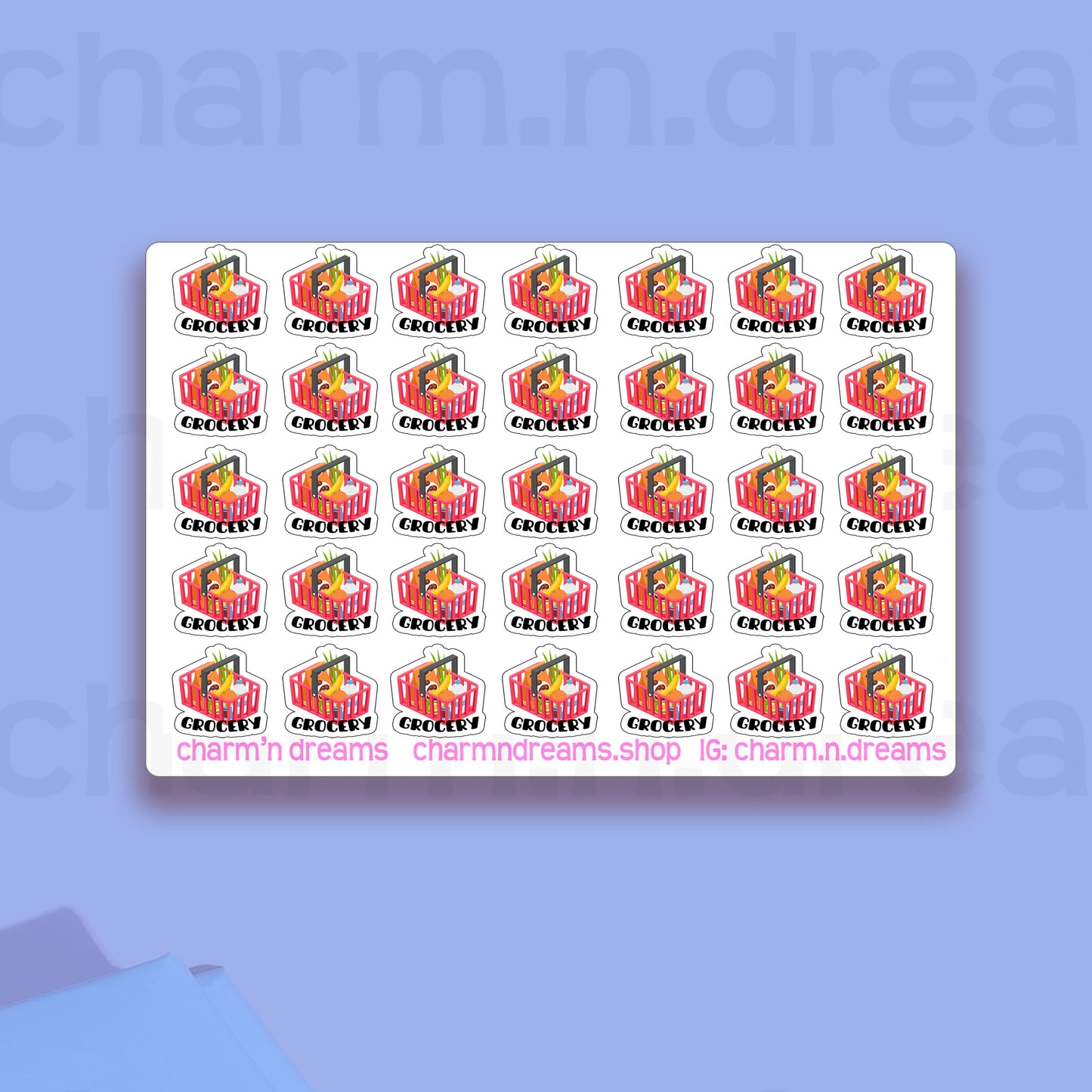 Grocery Icon Planner Stickers