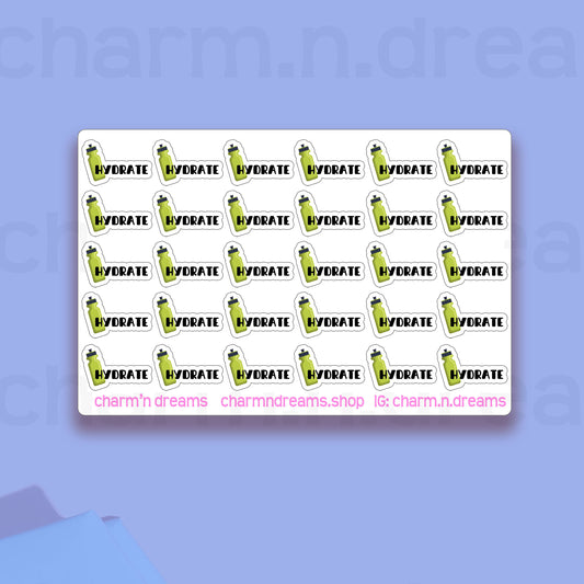 Hydrate Icon Planner Stickers