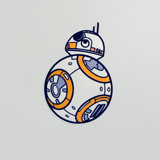 Fandom BB8-starwarsfan-droid sticker - weatherproof sticker- theBEARaccessories