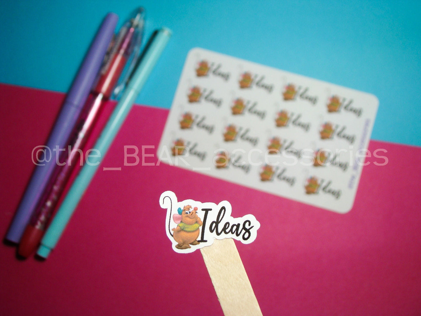 Gus Gus Ideas paper planner accent stickers- Gus collection planner stickers- idea planner stickers- theBEARaccessories