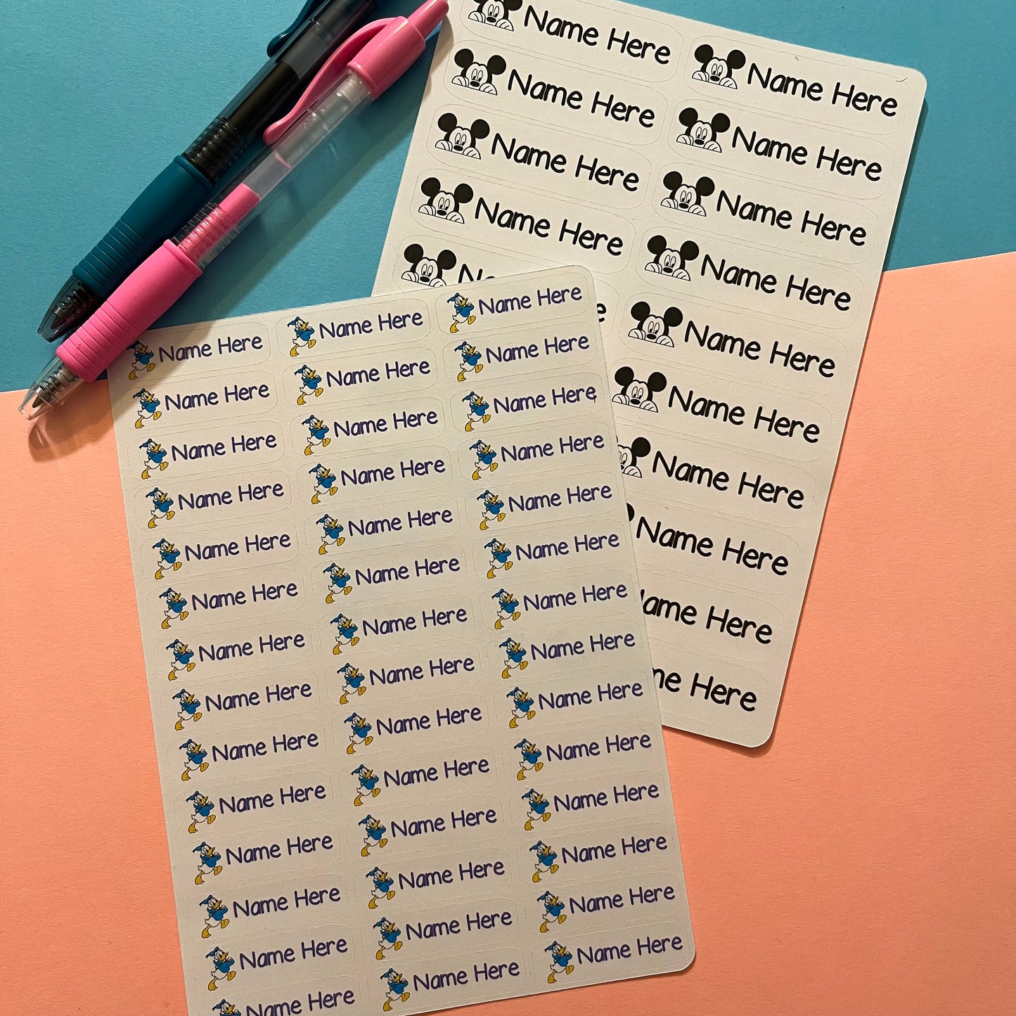 School Supplies Name Labels