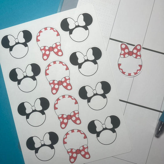 Bow Planner Sticker- paper planner stickers- theBEARaccessories