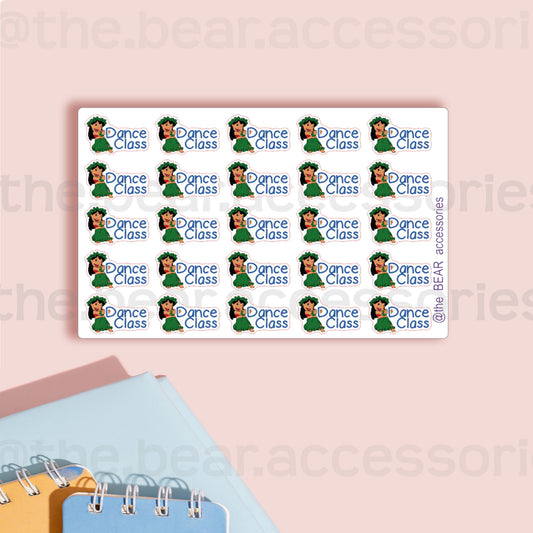 Lilo Dance Class paper planner icon stickers- Stitch stickers- Dance Class planner stickers- theBEARaccessories