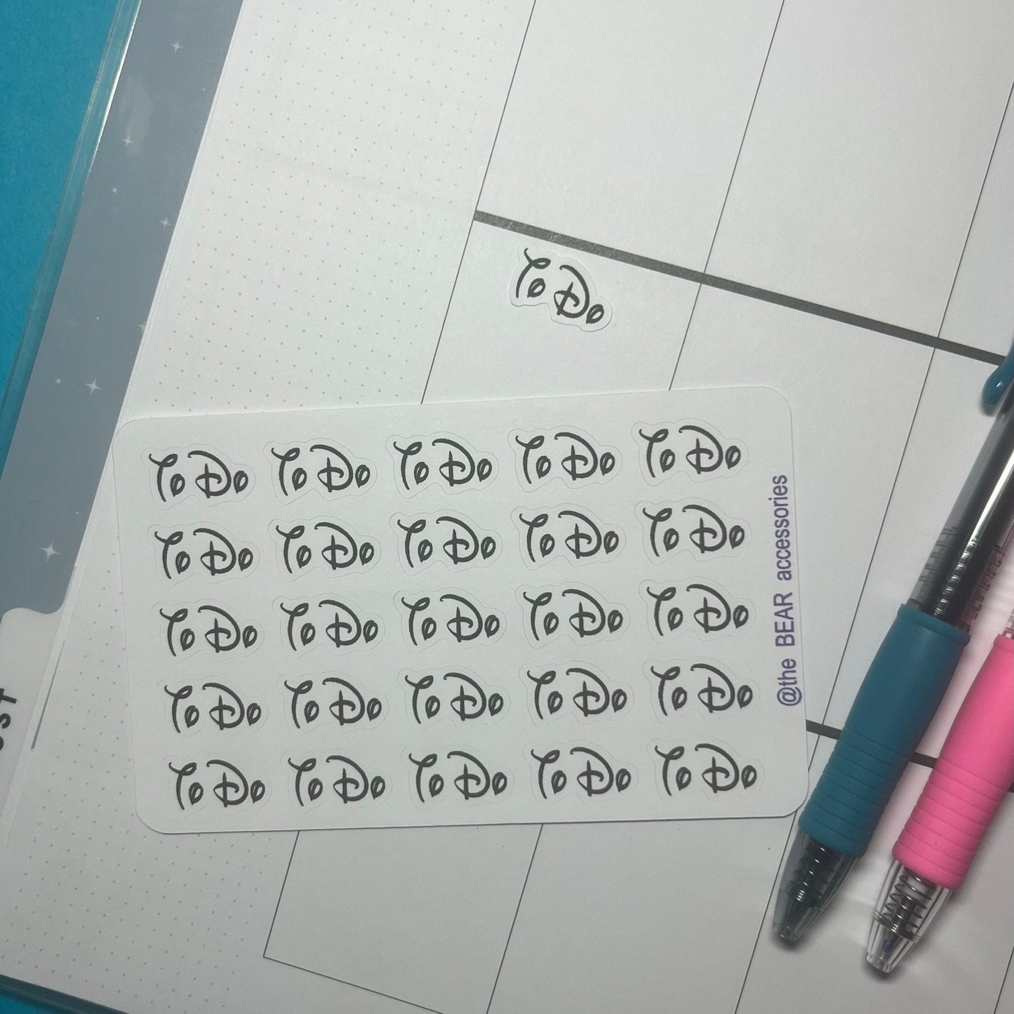 To Do planner word stickers- planner task stickers- theBEARaccessories