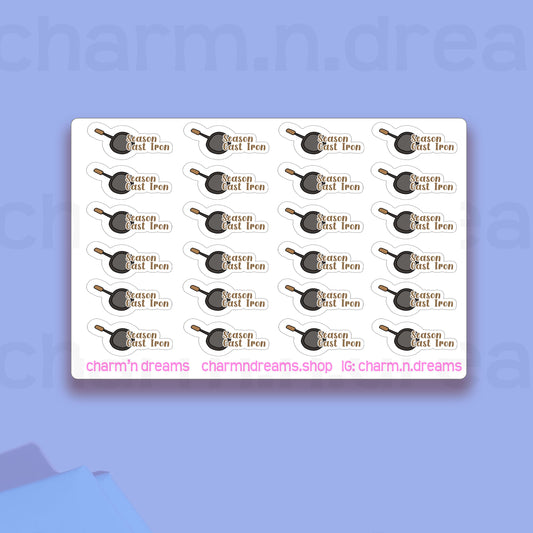 Season Cast Iron Icon Planner Stickers