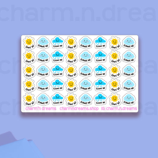 Weather Icon Planner Stickers